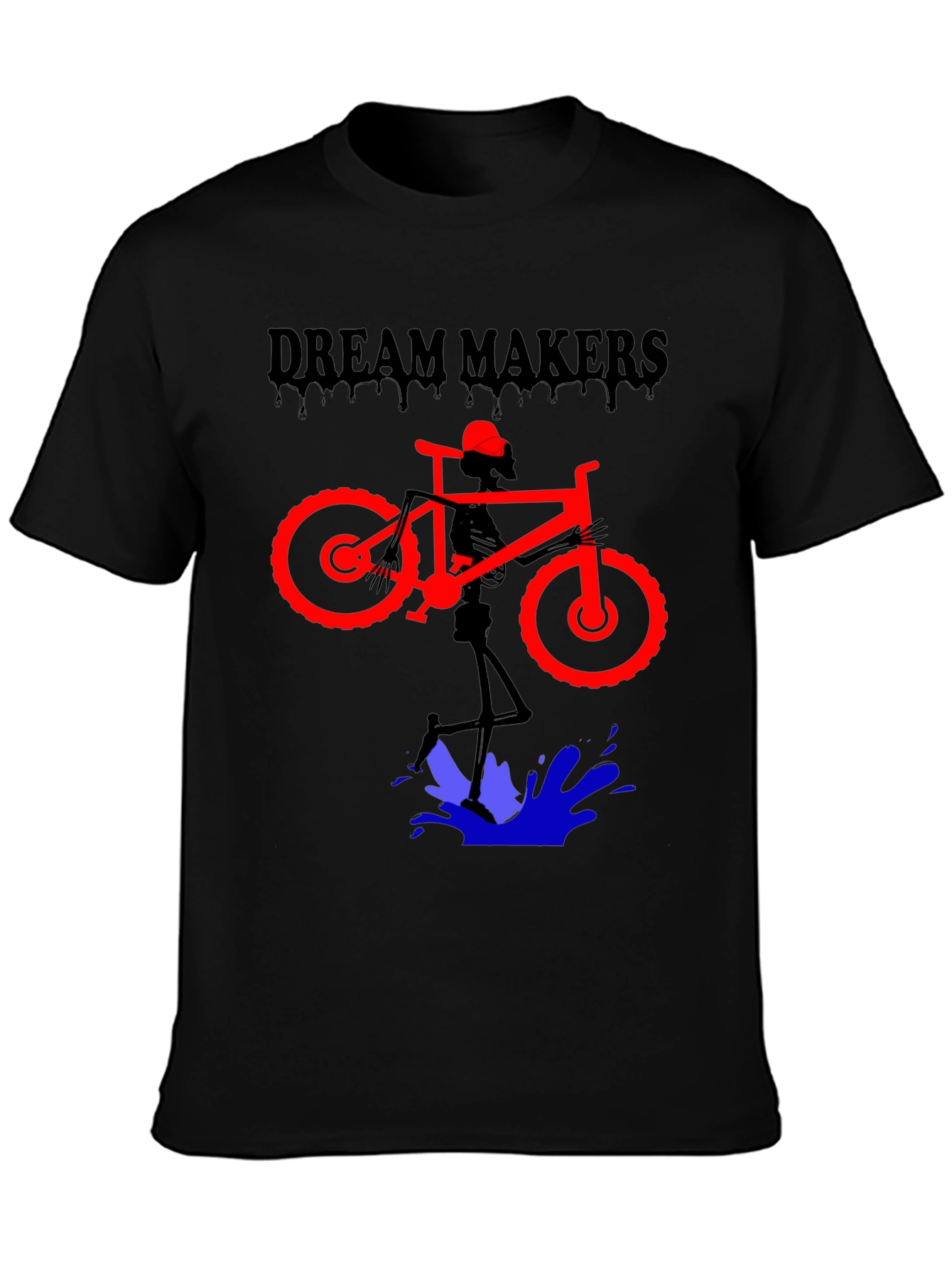 Camiseta Negra Diseño Dream Makers