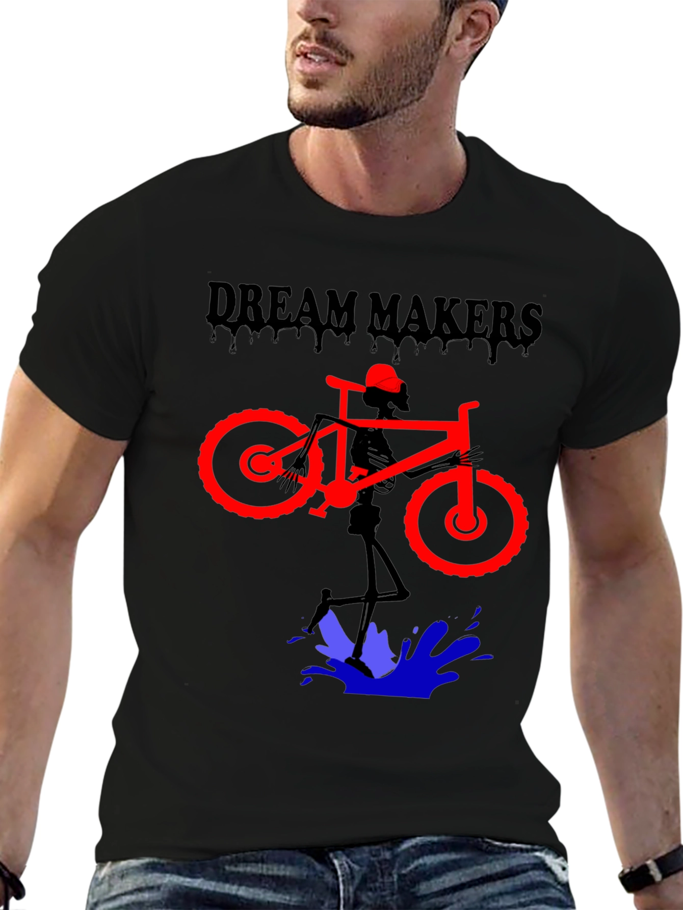 Camiseta Negra Diseño Dream Makers
