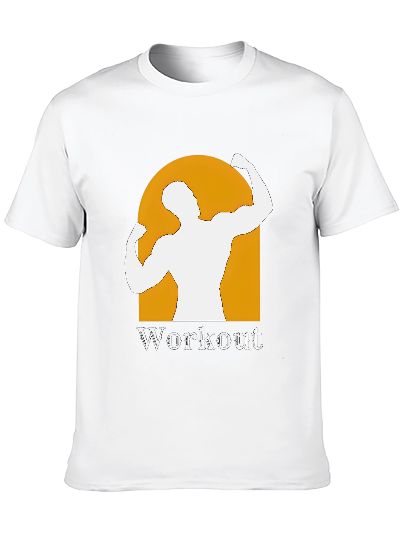 Camiseta Negra Hombre Diseño Workout