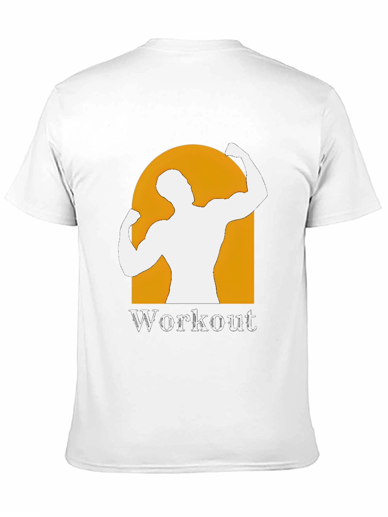 Camiseta Negra Hombre Diseño Workout