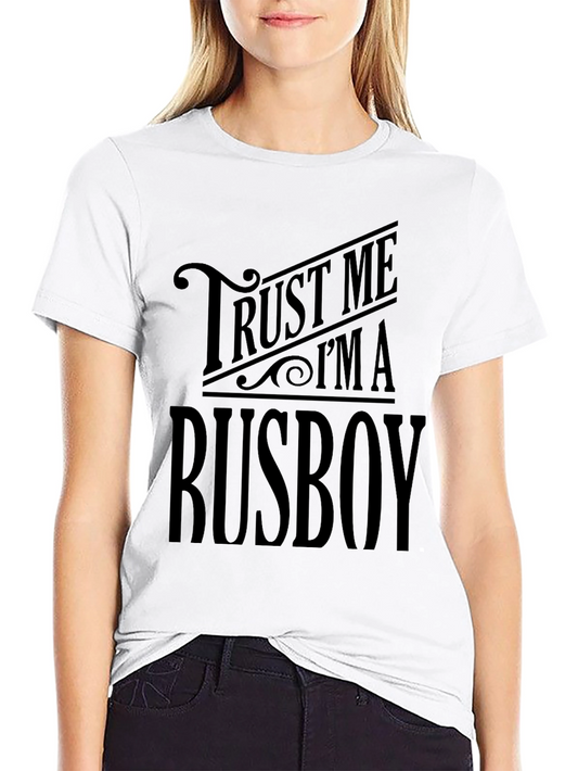 Camiseta Negra Trust Me Im a Busboy