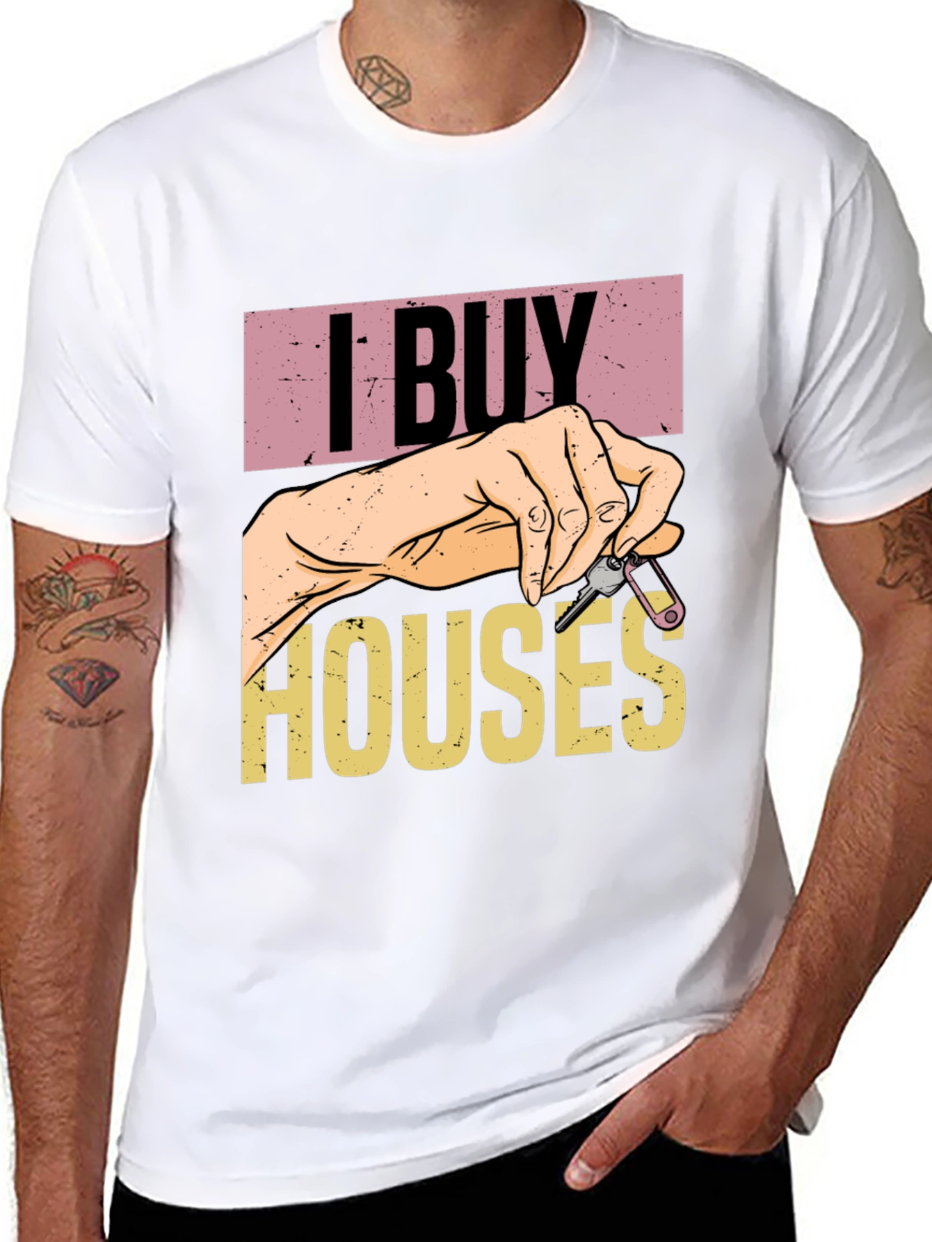 Camiseta Unisex I Buy Houses - Diseño Único