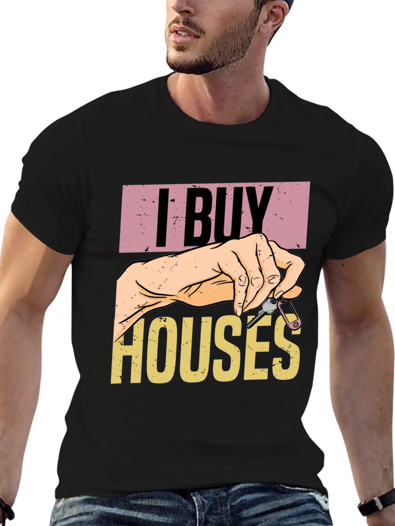 Camiseta Unisex I Buy Houses - Diseño Único