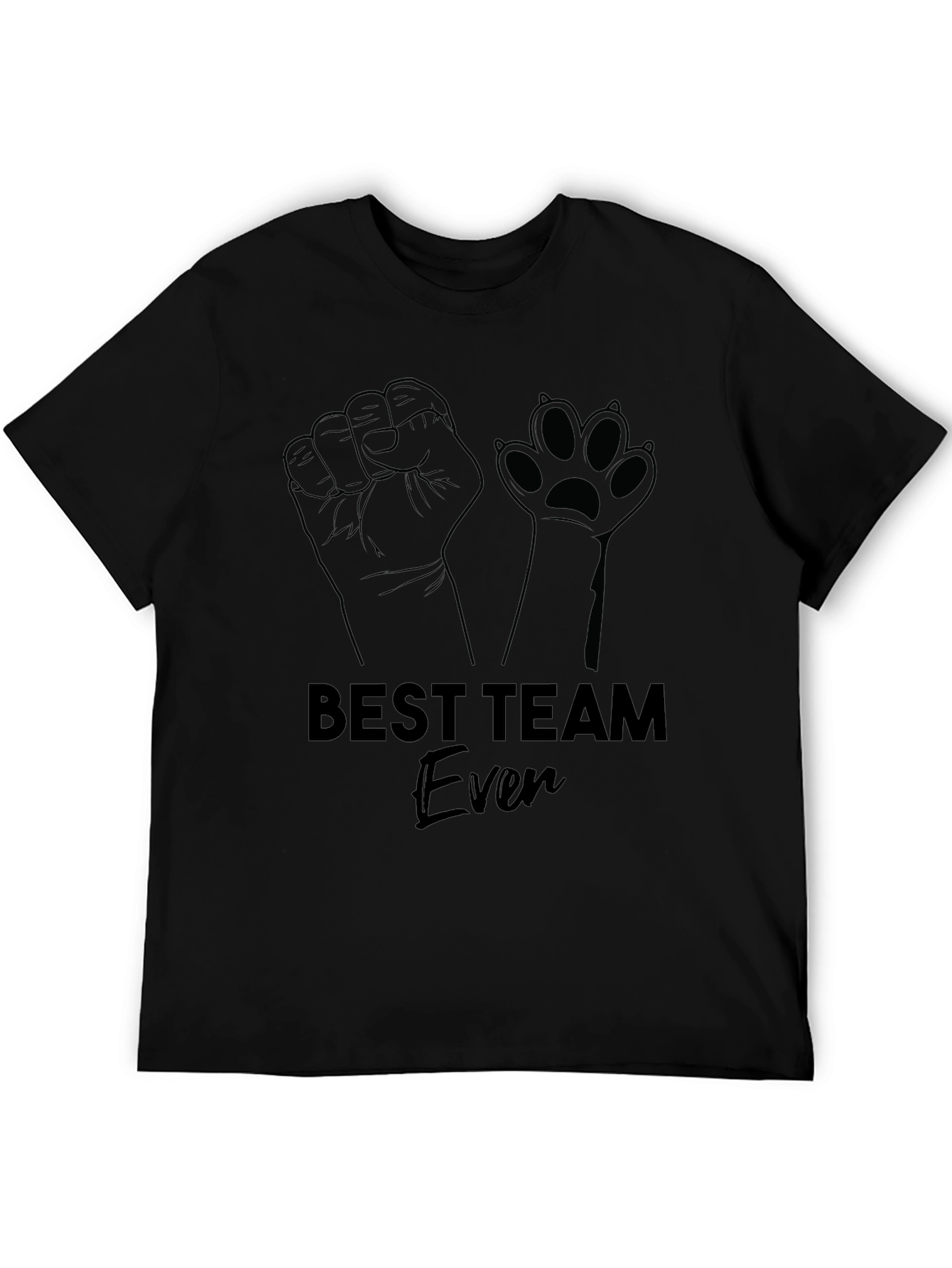 Camiseta Negra Best Team Ever Hombre