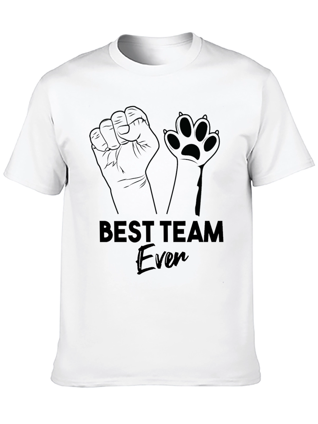 Camiseta Negra Best Team Ever Hombre