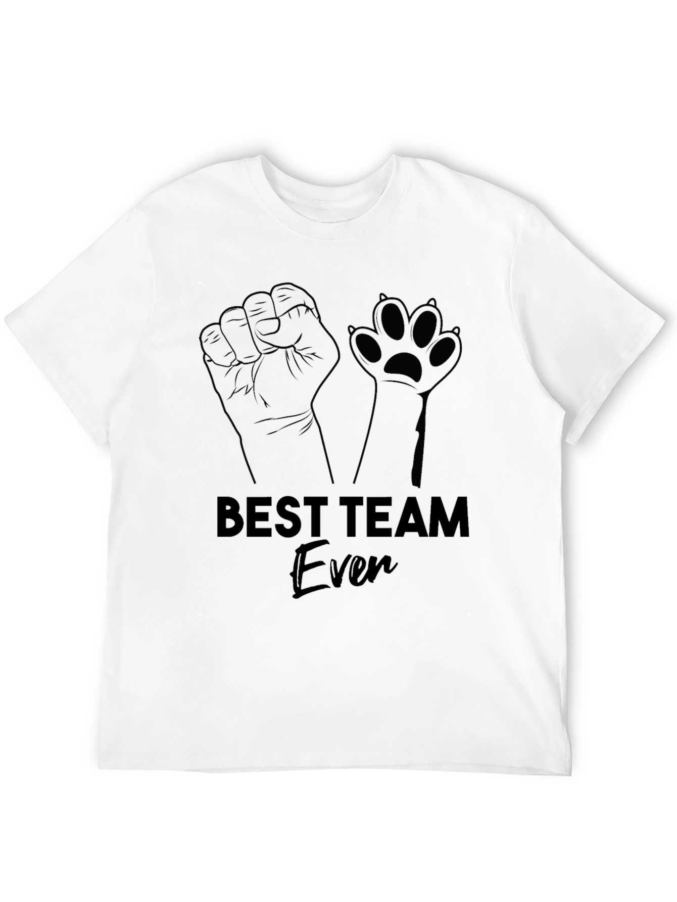 Camiseta Negra Best Team Ever Hombre