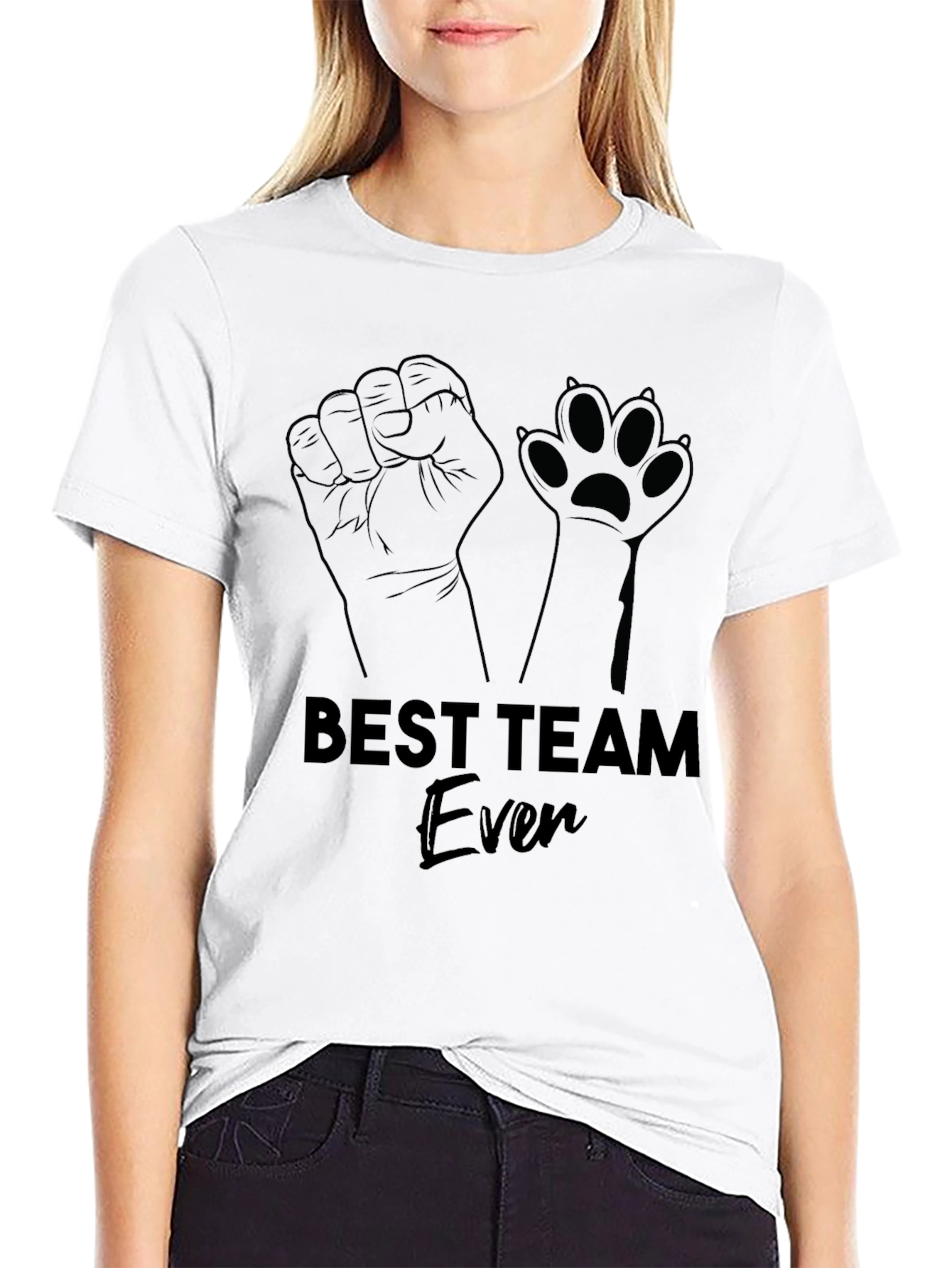 Camiseta Negra Best Team Ever Hombre