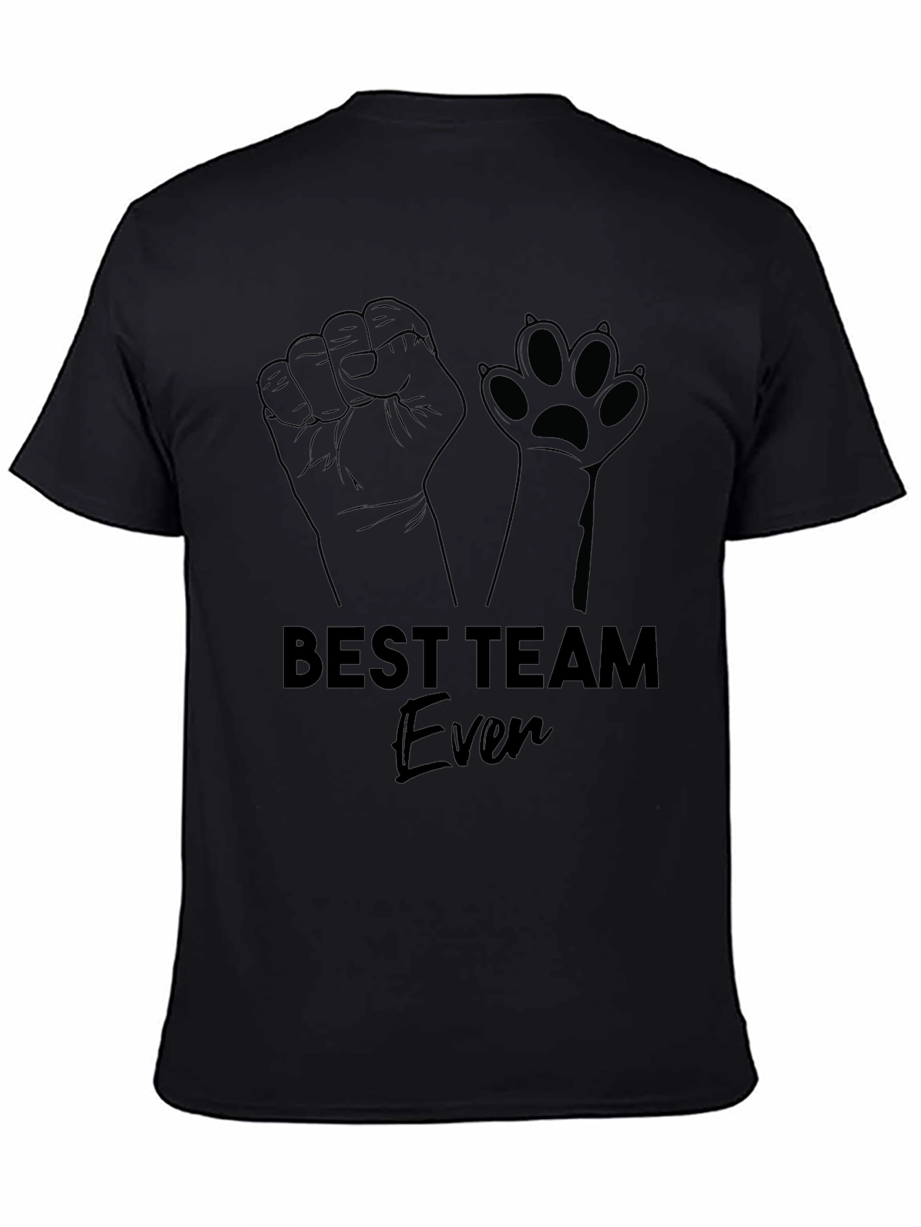 Camiseta Negra Best Team Ever Hombre