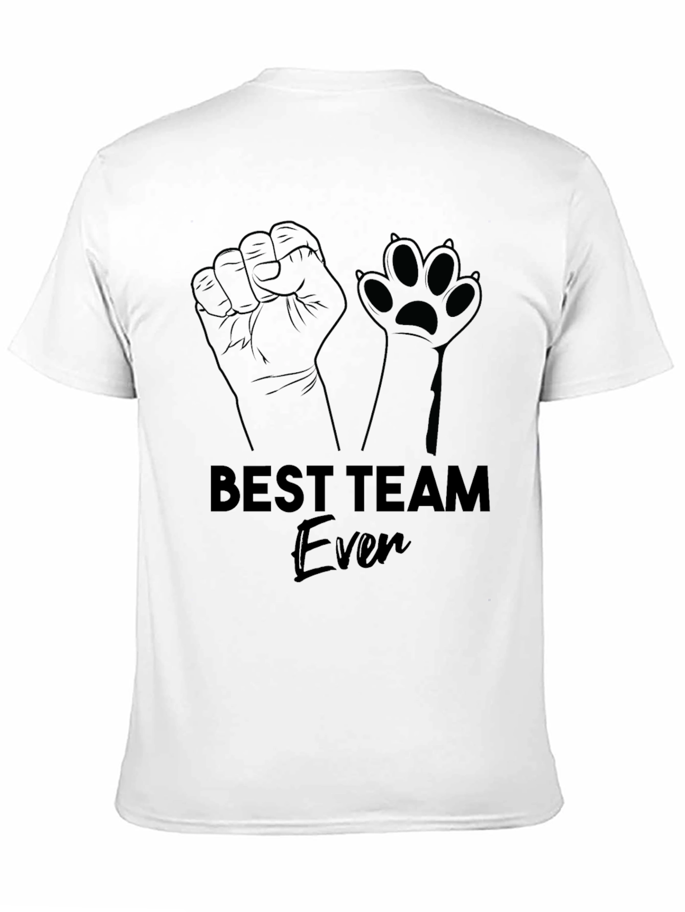 Camiseta Negra Best Team Ever Hombre