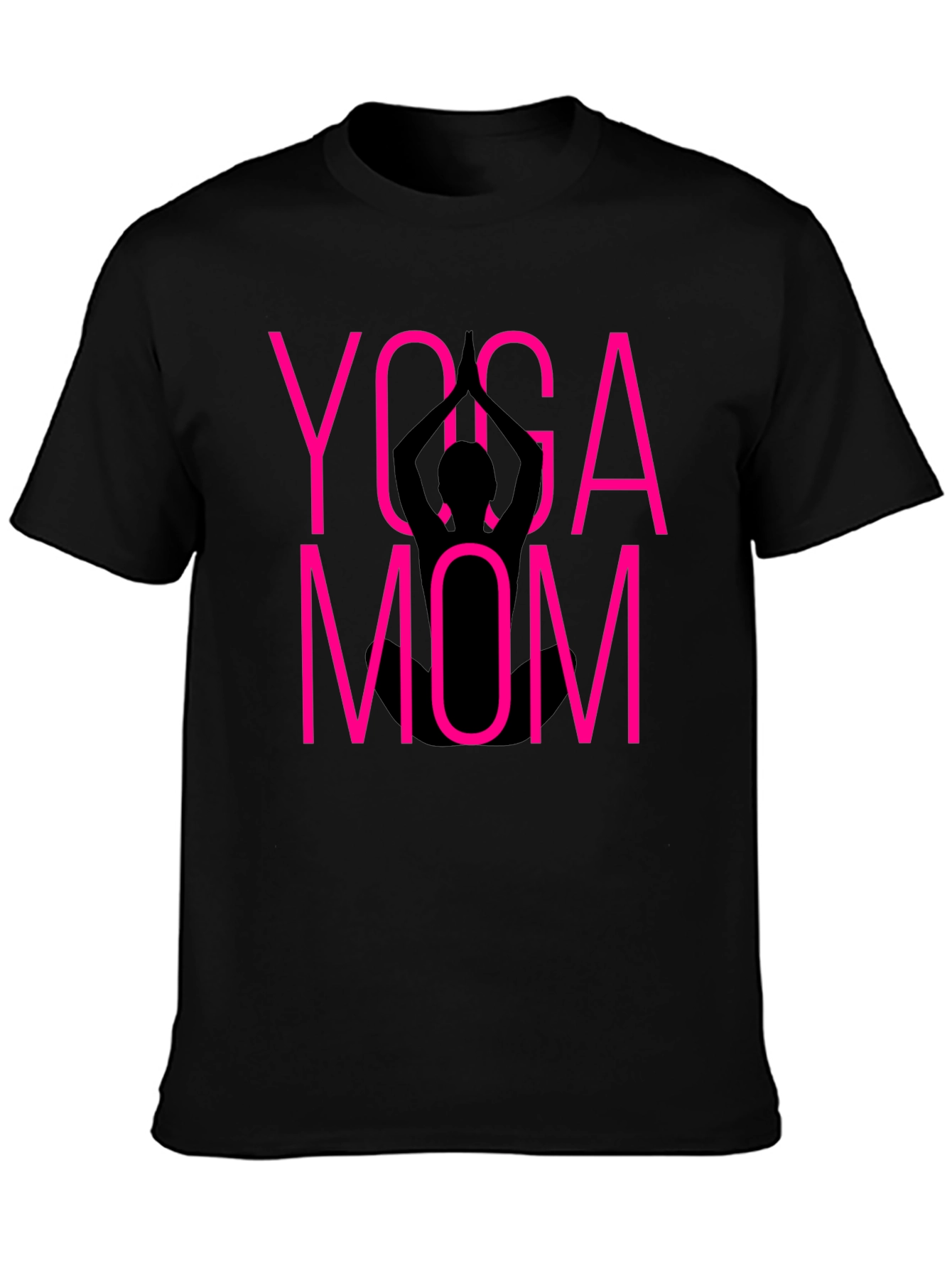 Camiseta Yoga Mom Negra