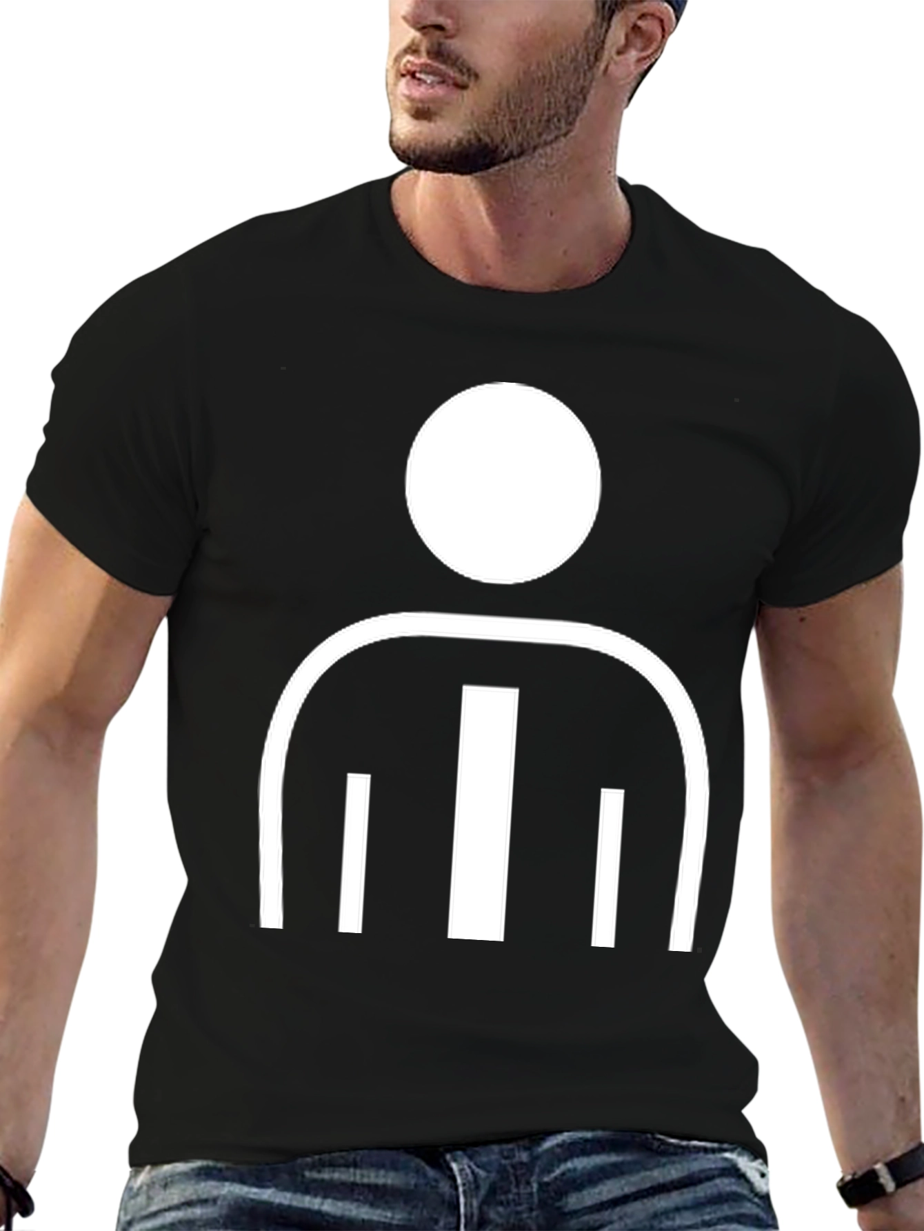 Camiseta Negra Hombre Logo Icono TT Isla de Man
