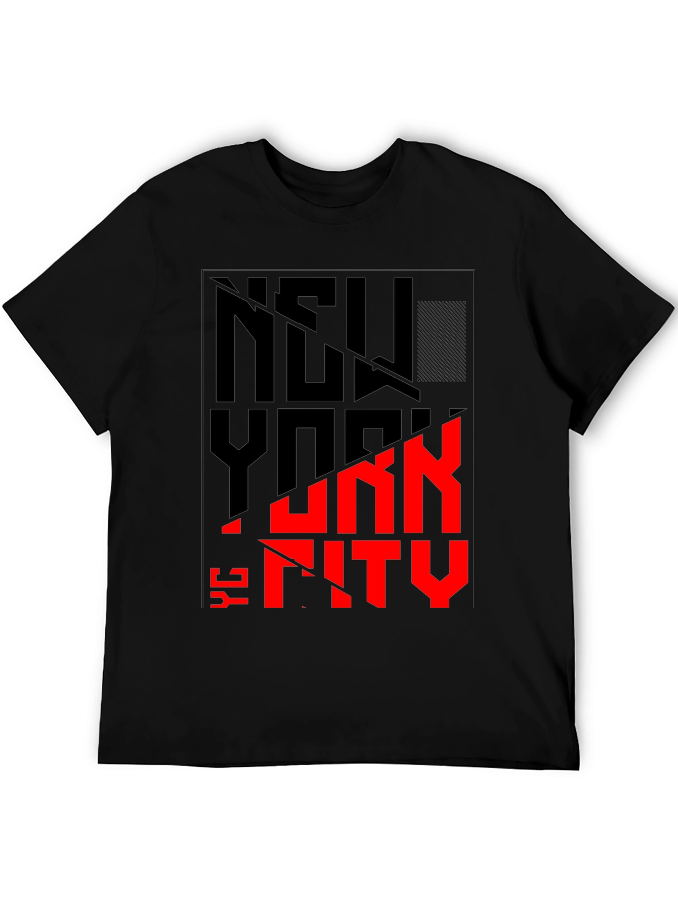 Camiseta Negra New York City Diseño Urbano