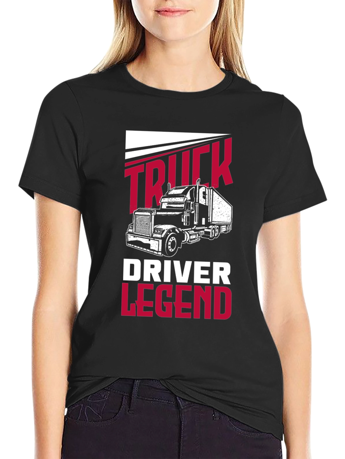 Camiseta Negra Truck Driver Legend
