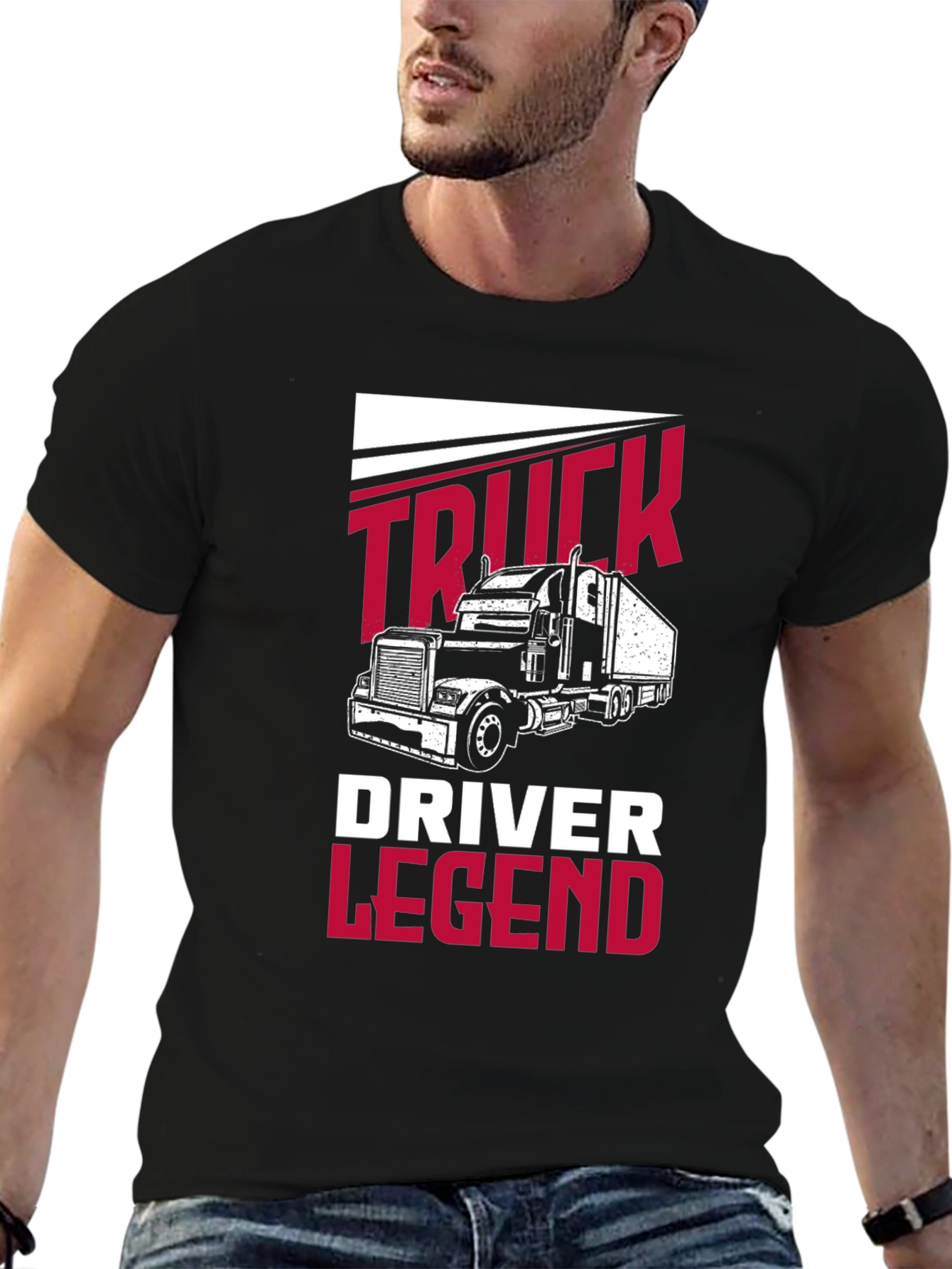 Camiseta Negra Truck Driver Legend