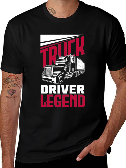 Camiseta Negra Truck Driver Legend