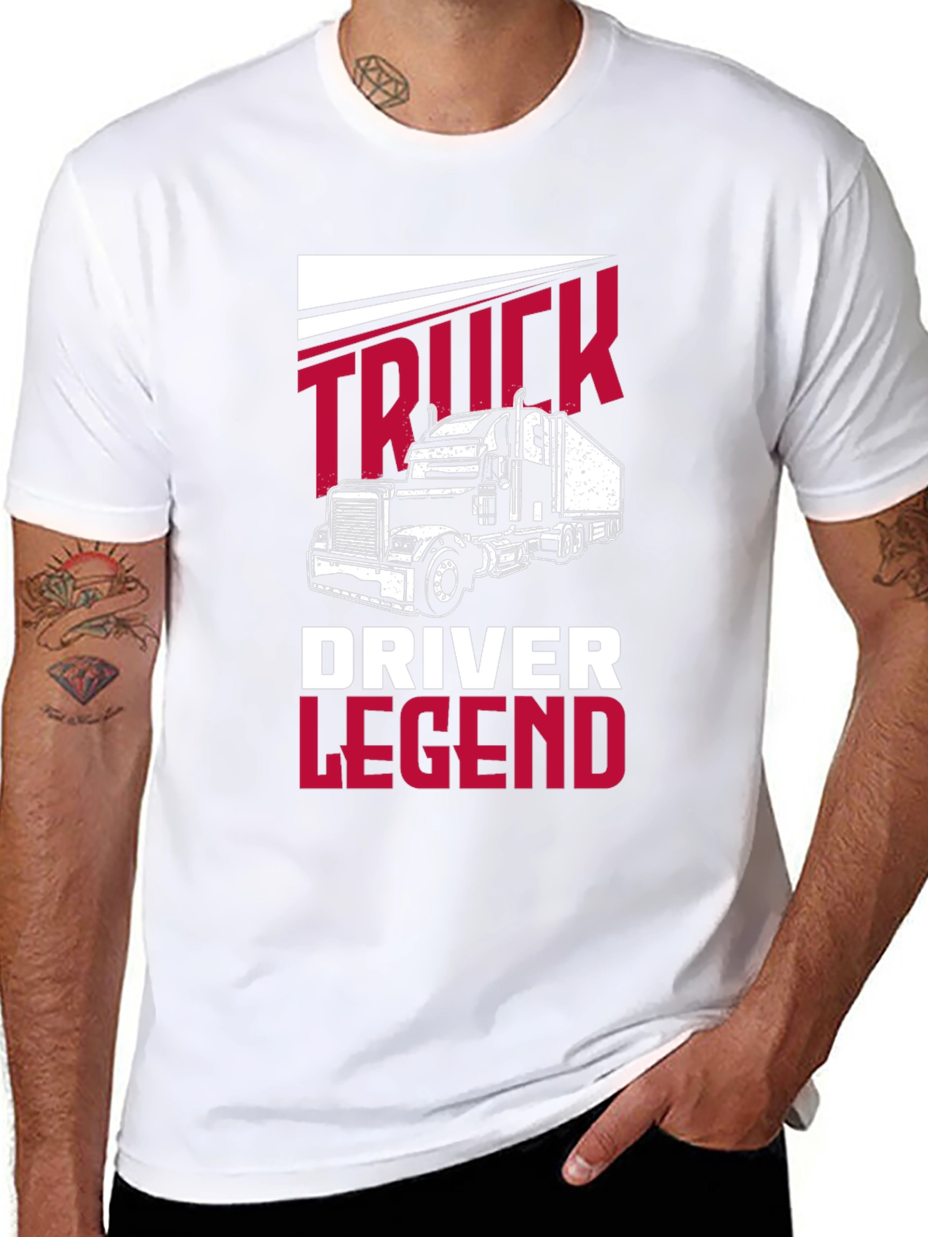 Camiseta Negra Truck Driver Legend