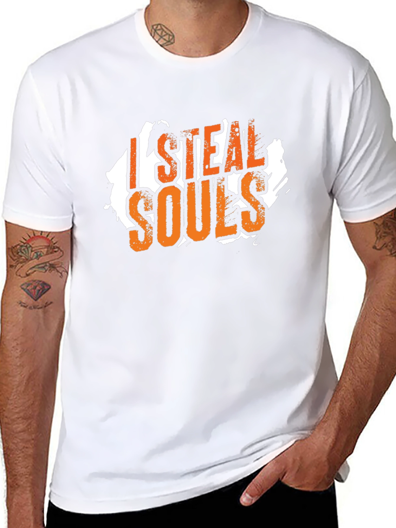 Camiseta Negra I Steal Souls para Hombre