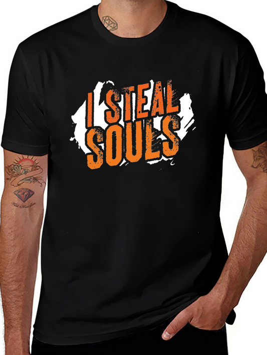 Camiseta Negra I Steal Souls para Hombre