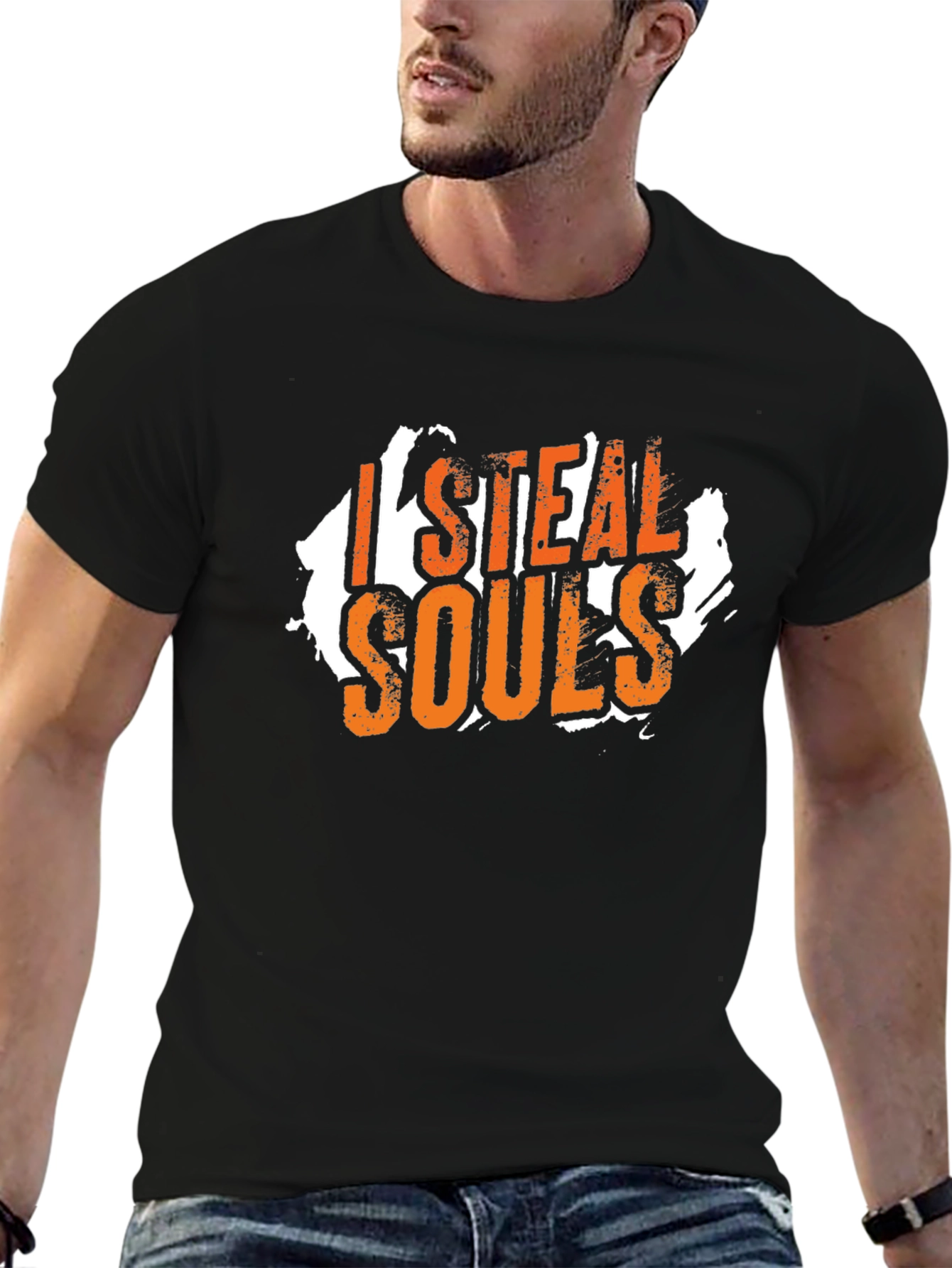 Camiseta Negra I Steal Souls para Hombre