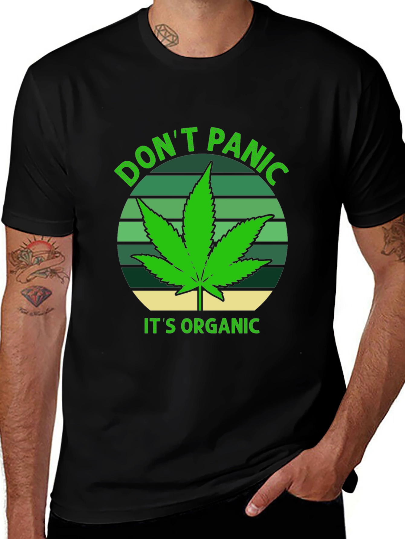 Camiseta Negra No Panic Orgánica