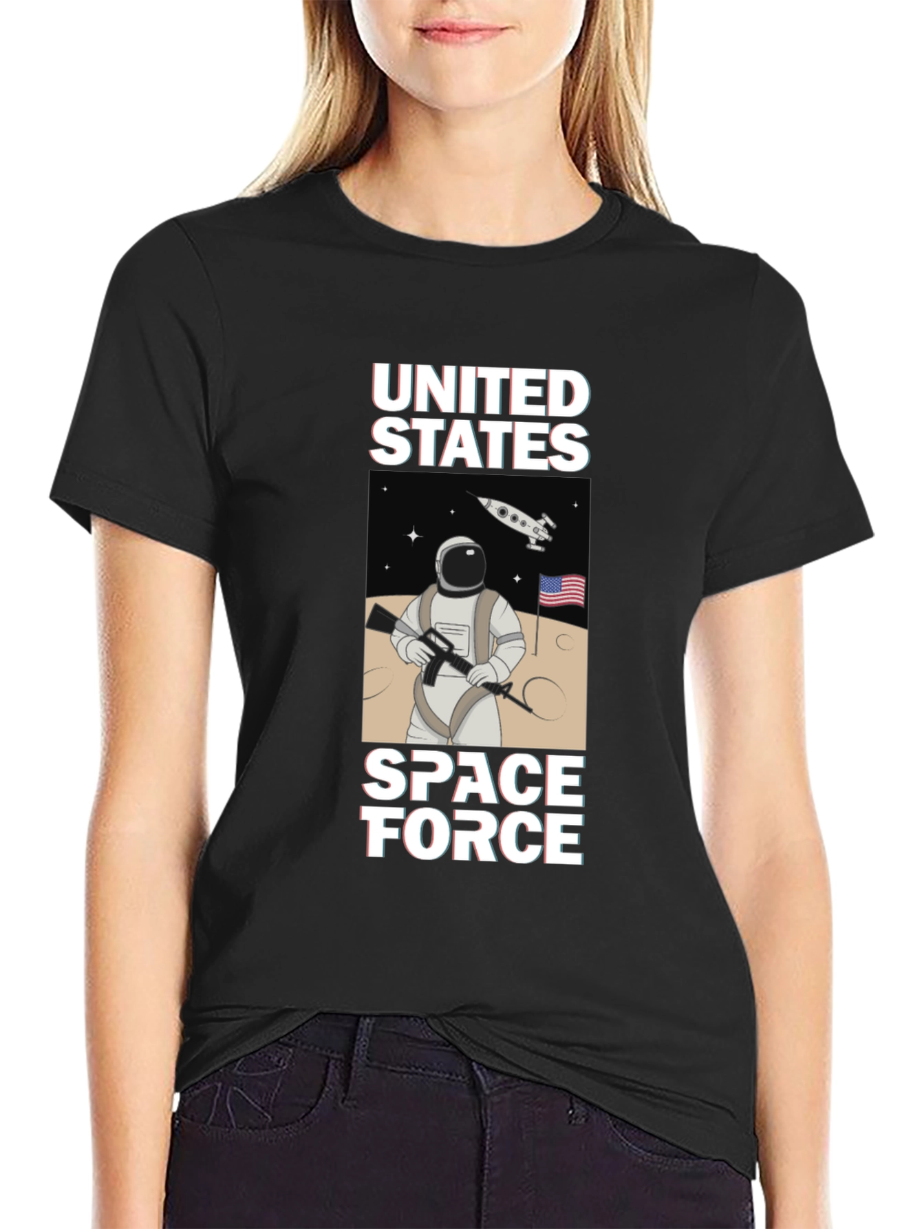 Camiseta Espacial: Fuerza Espacial EE.UU. Astronauta