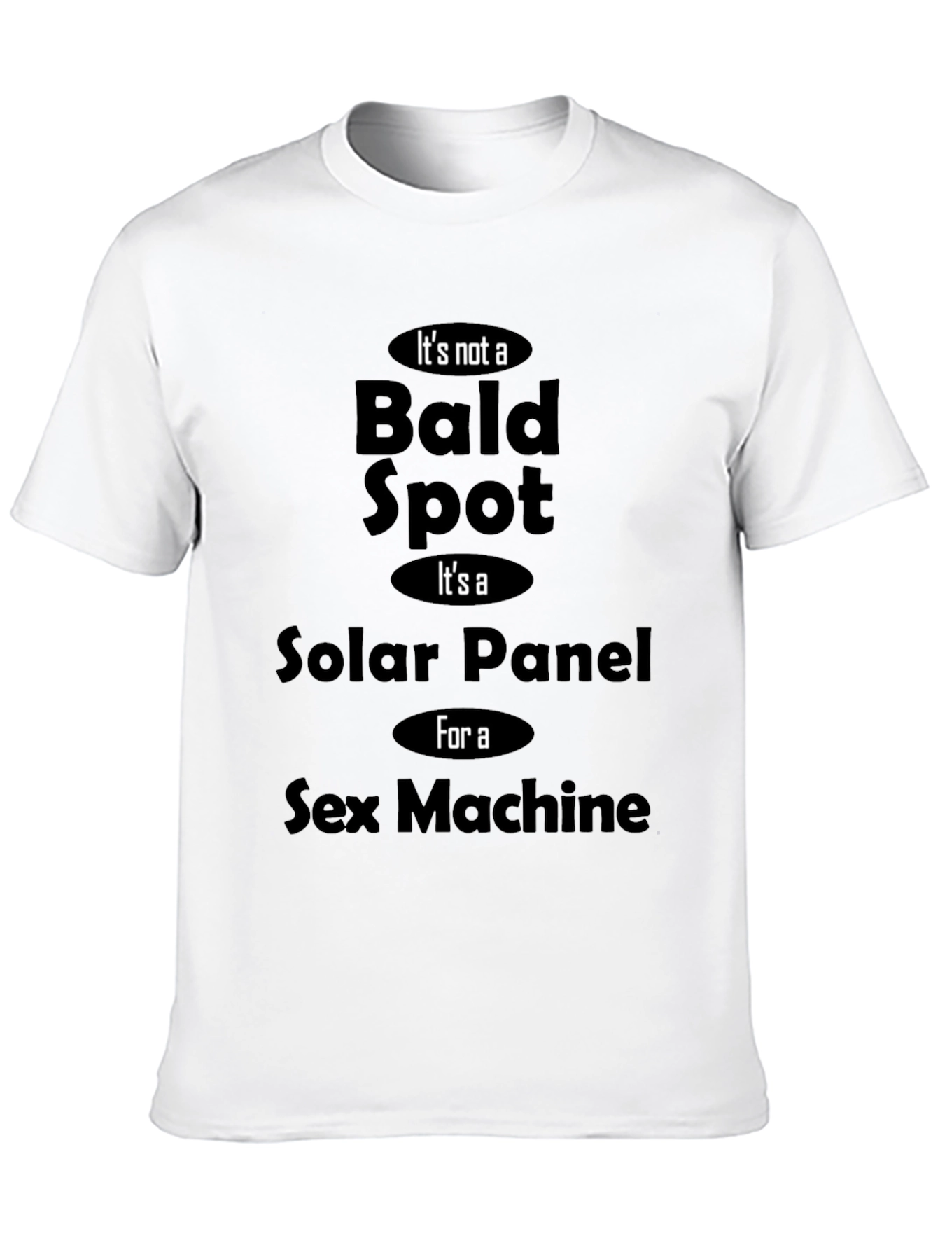 Camiseta Negra con Estampa Humorística Solar Panel