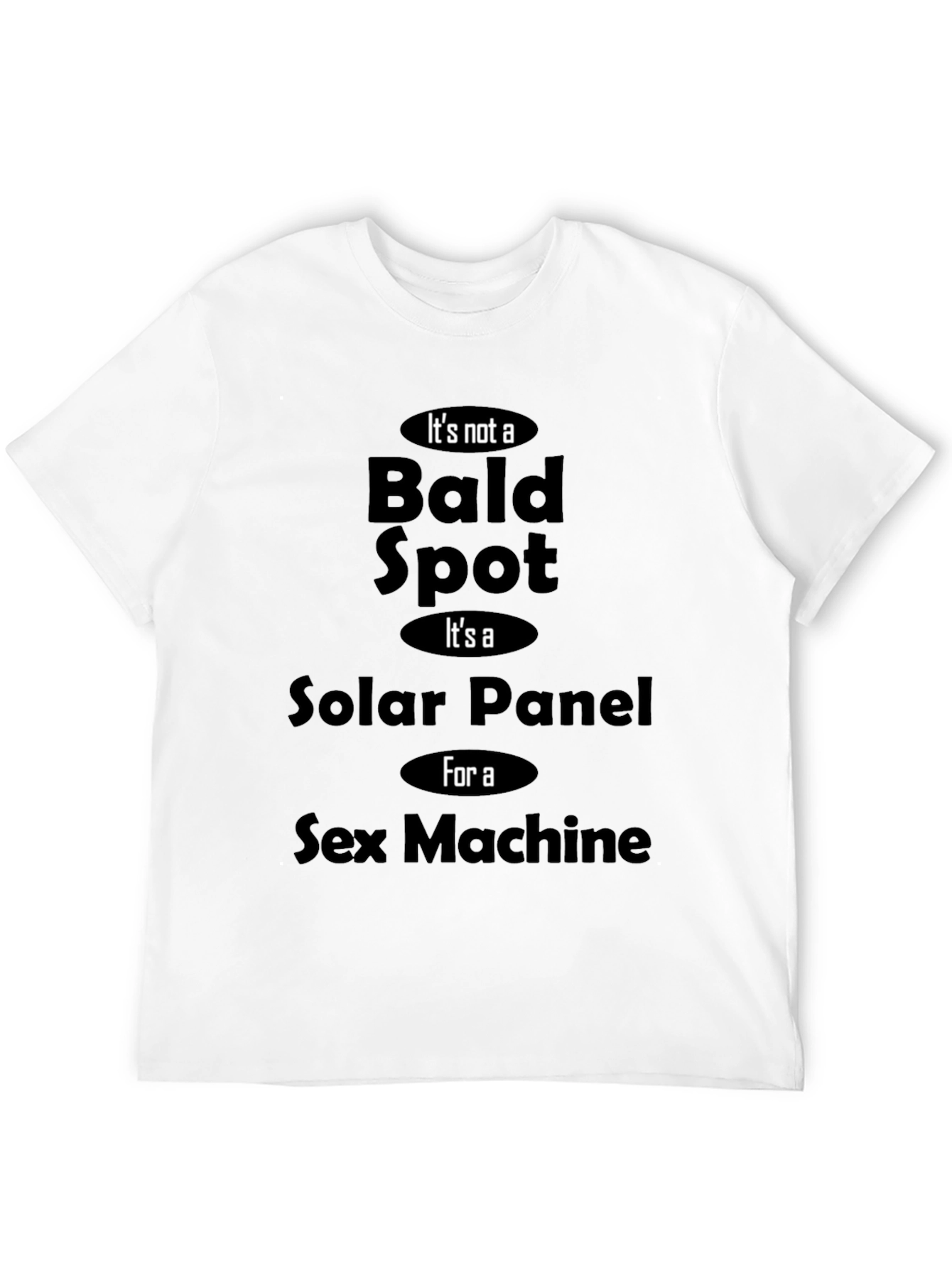 Camiseta Negra con Estampa Humorística Solar Panel