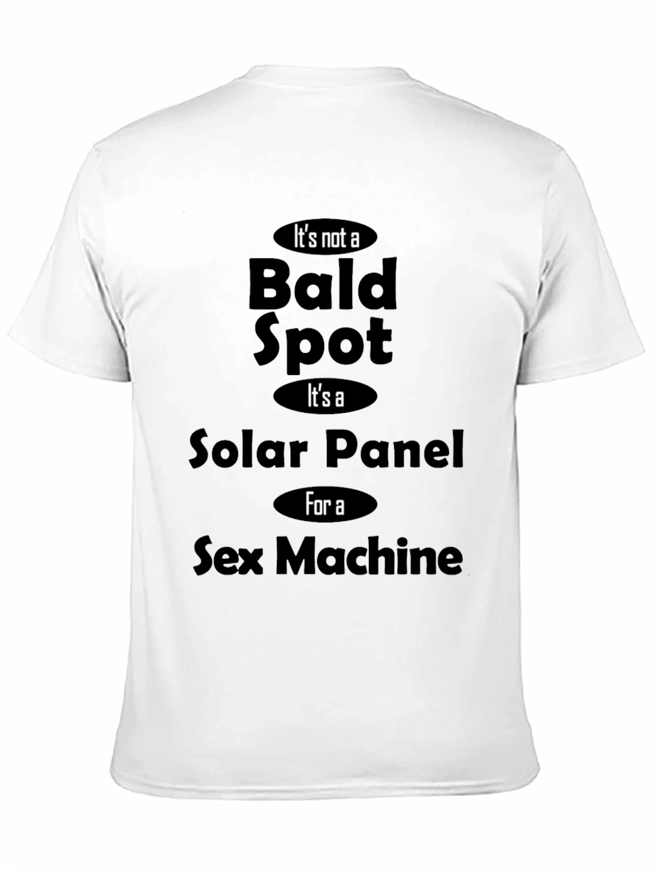 Camiseta Negra con Estampa Humorística Solar Panel