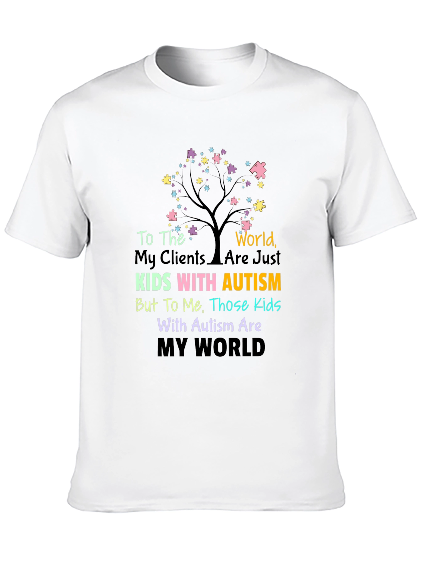 Camiseta Autism Kids: Mi Mundo Su Mundo