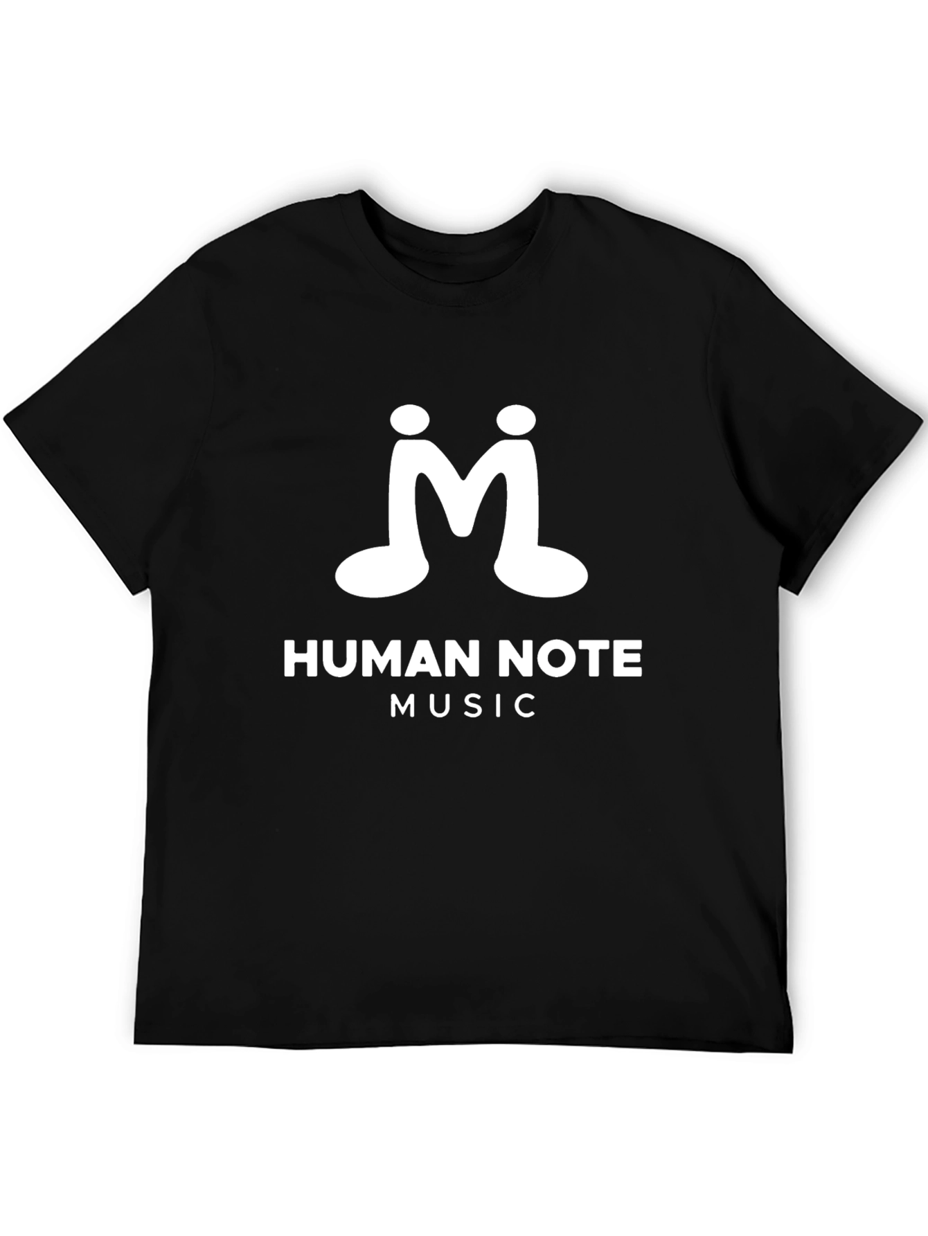 Camiseta Negra Human Note Music