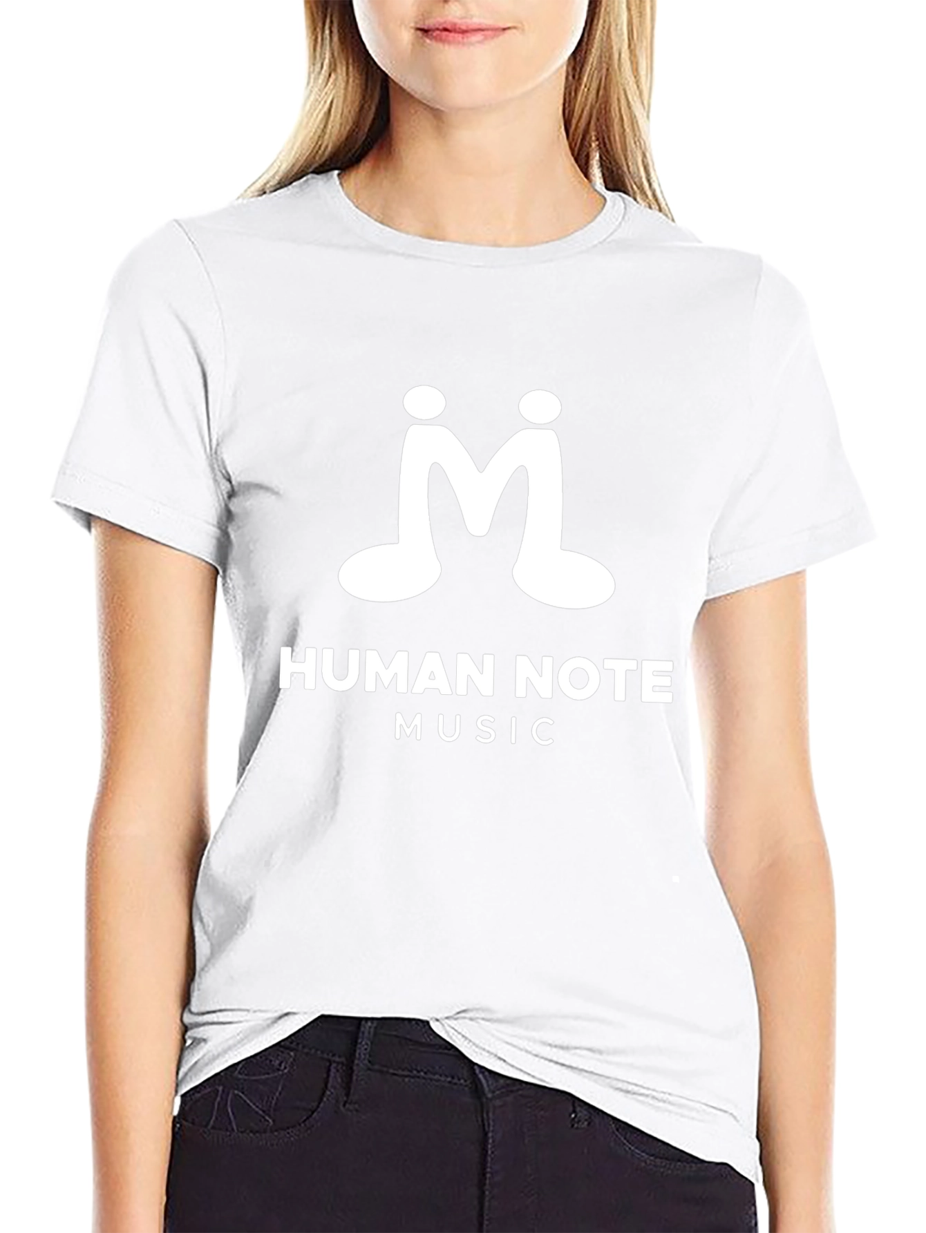 Camiseta Negra Human Note Music