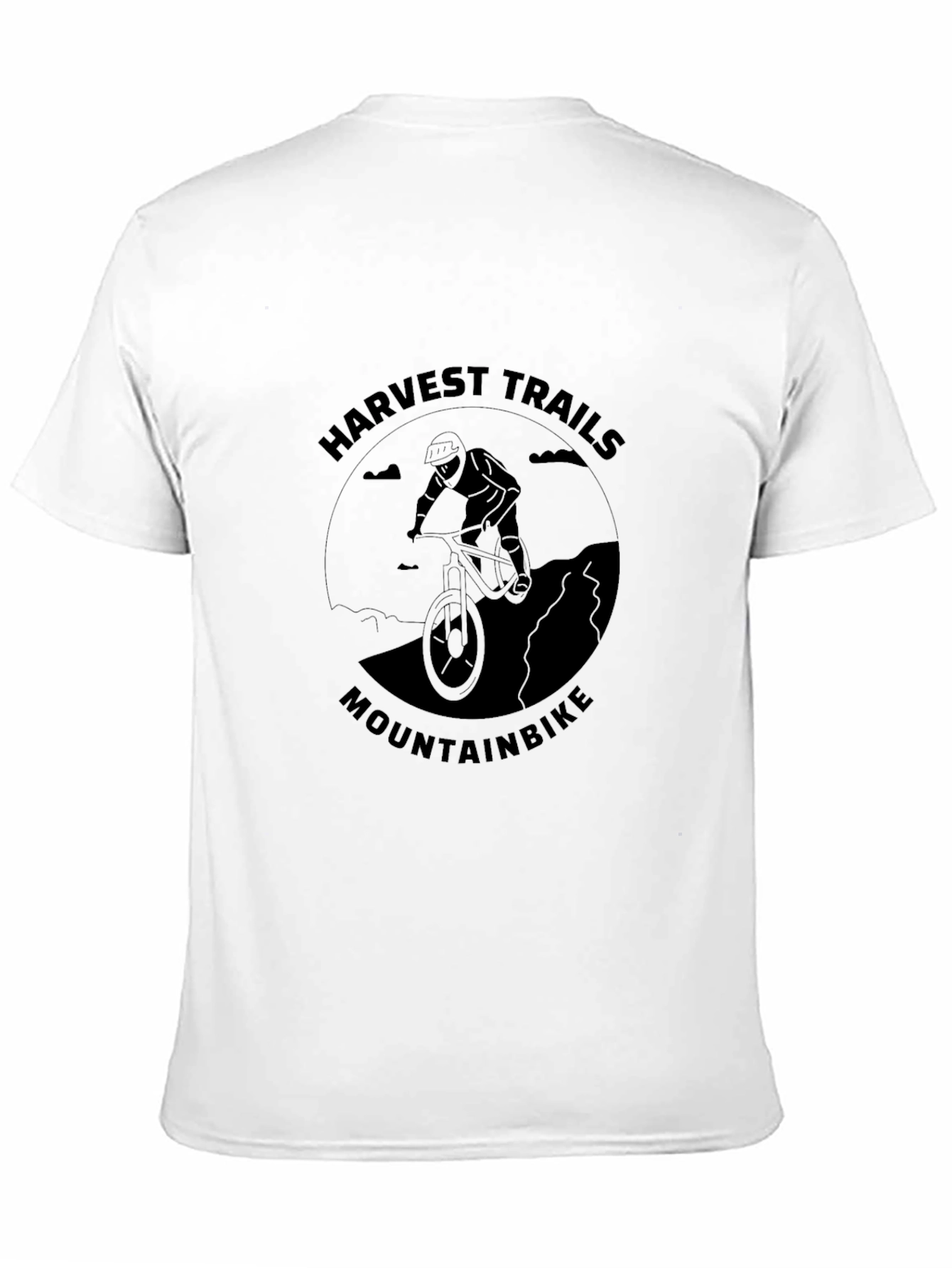 Camiseta Negra Harvest Trails Mountainbike