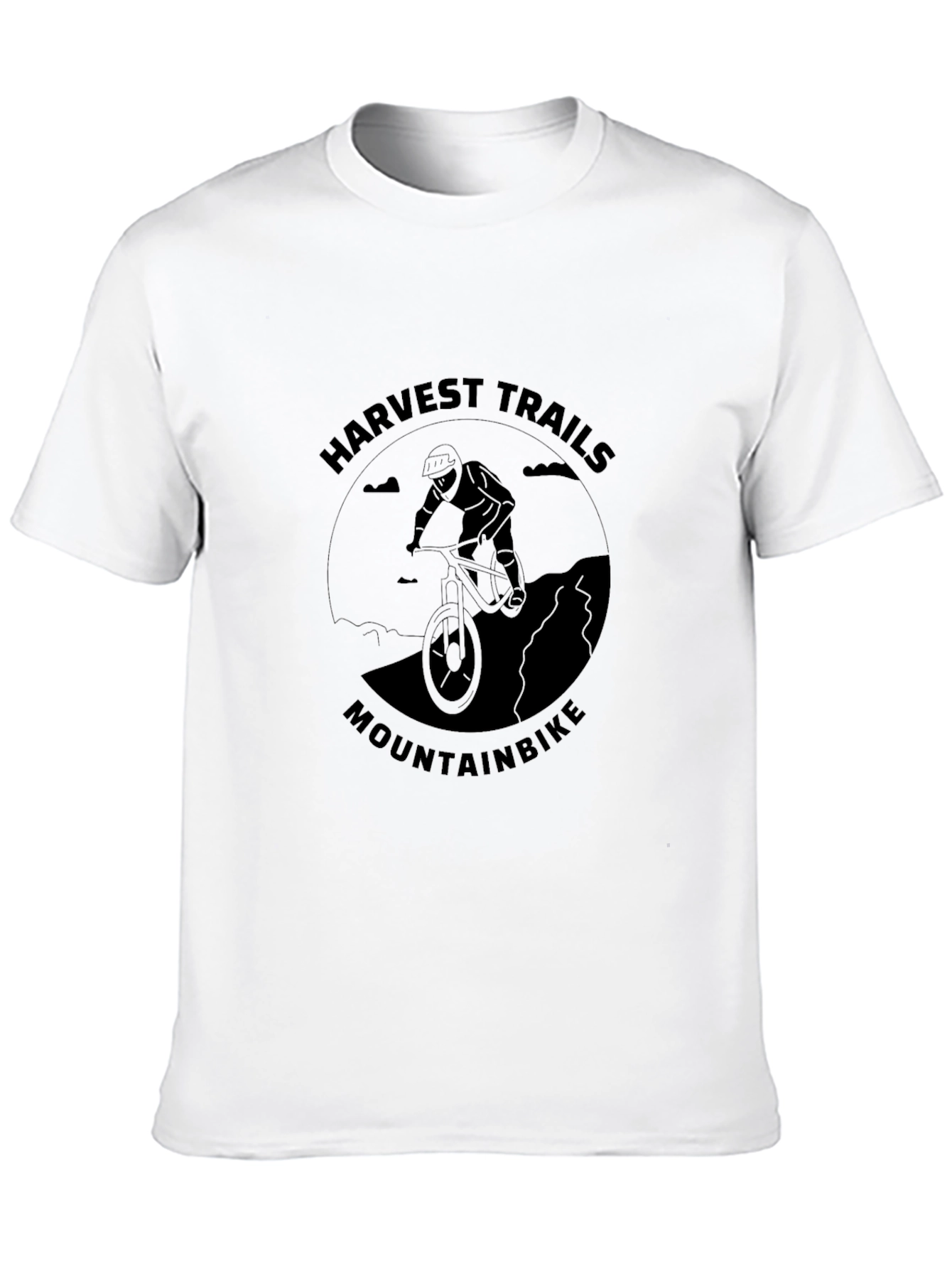 Camiseta Negra Harvest Trails Mountainbike