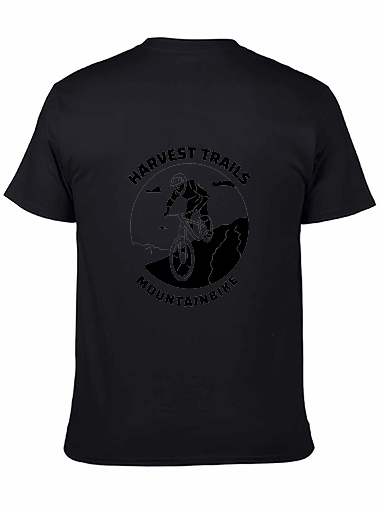 Camiseta Negra Harvest Trails Mountainbike