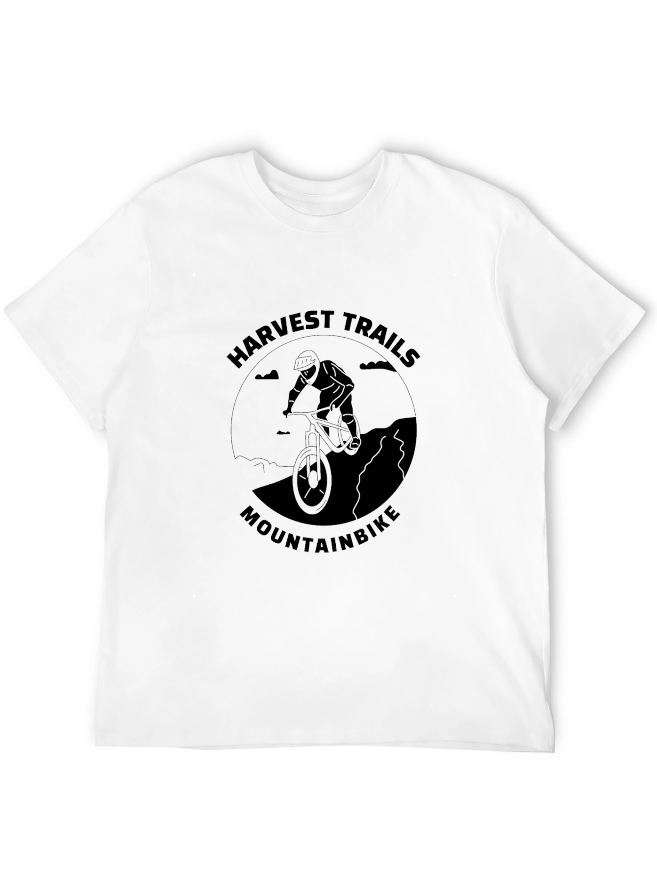 Camiseta Negra Harvest Trails Mountainbike