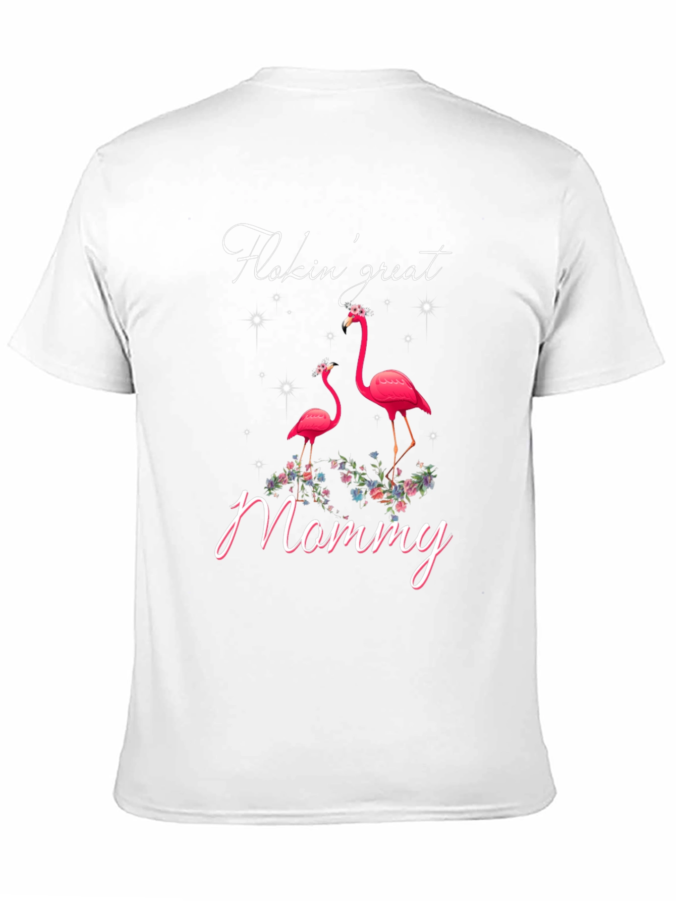 Camiseta Negra Flamencos Flokin Great Mommy