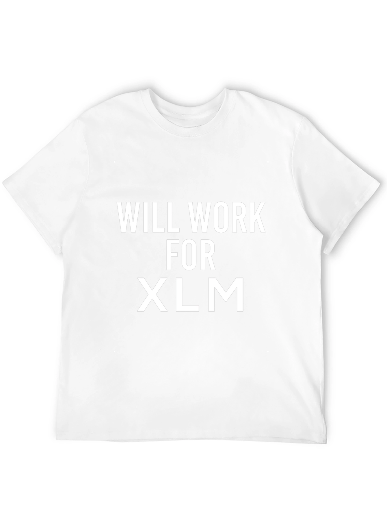 Camiseta Negra: Will Work for XLM