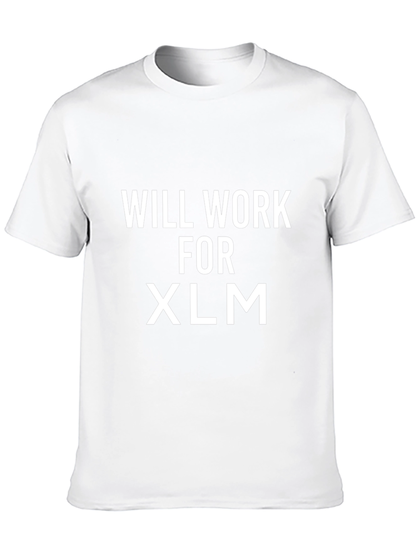 Camiseta Negra: Will Work for XLM