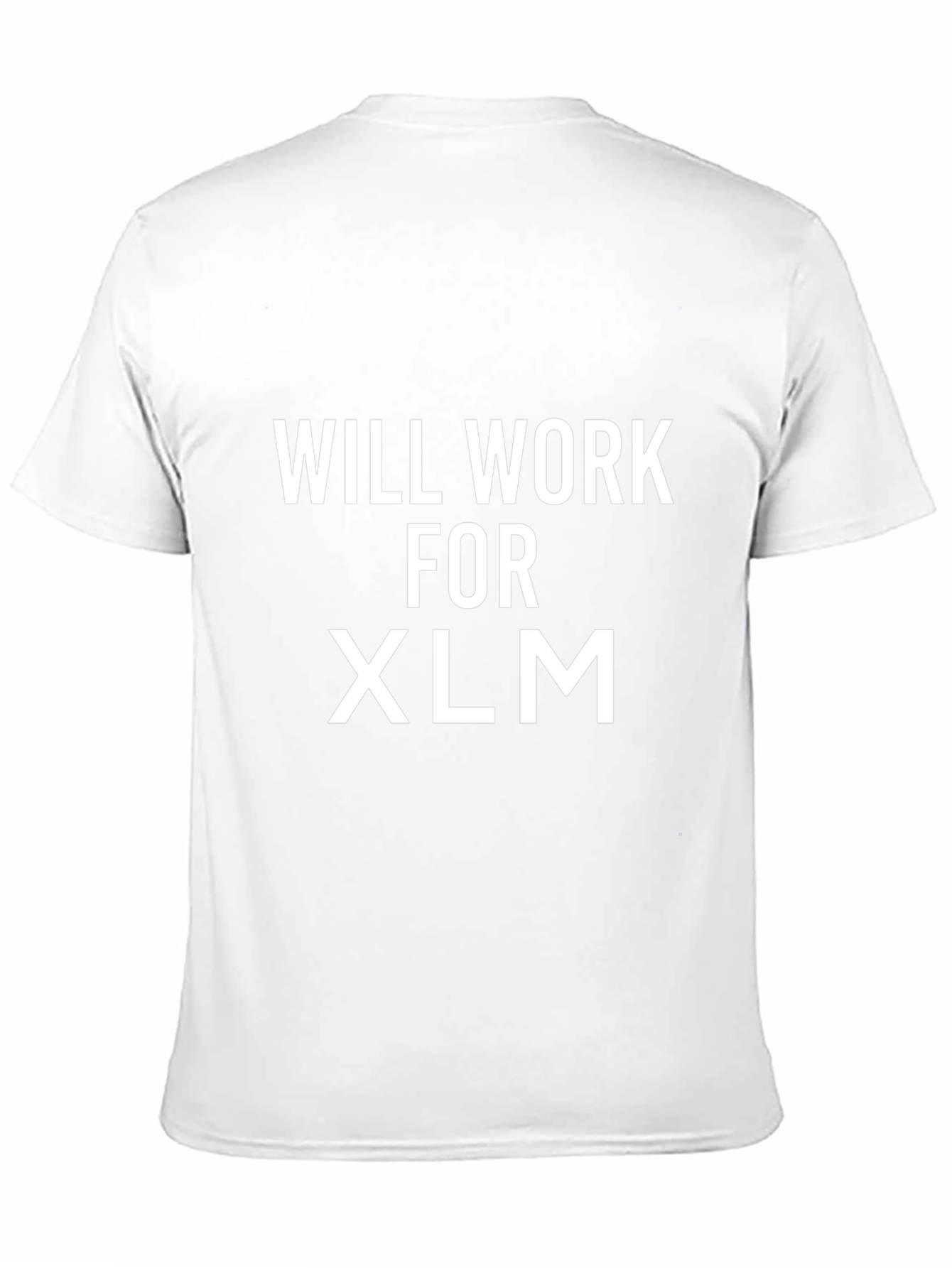 Camiseta Negra: Will Work for XLM