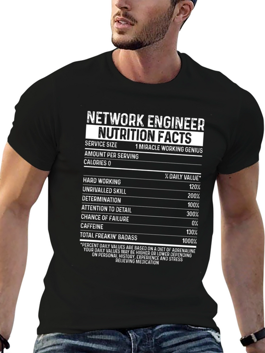 Camiseta Ingeniero de Red: Datos de Nutrición
