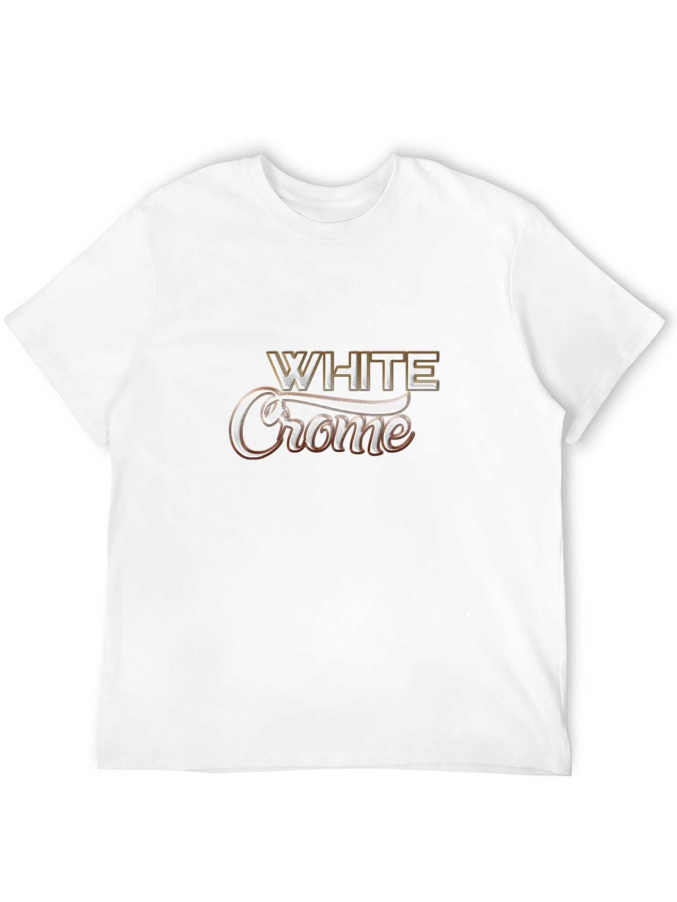 Camiseta Negra White Crome Casual