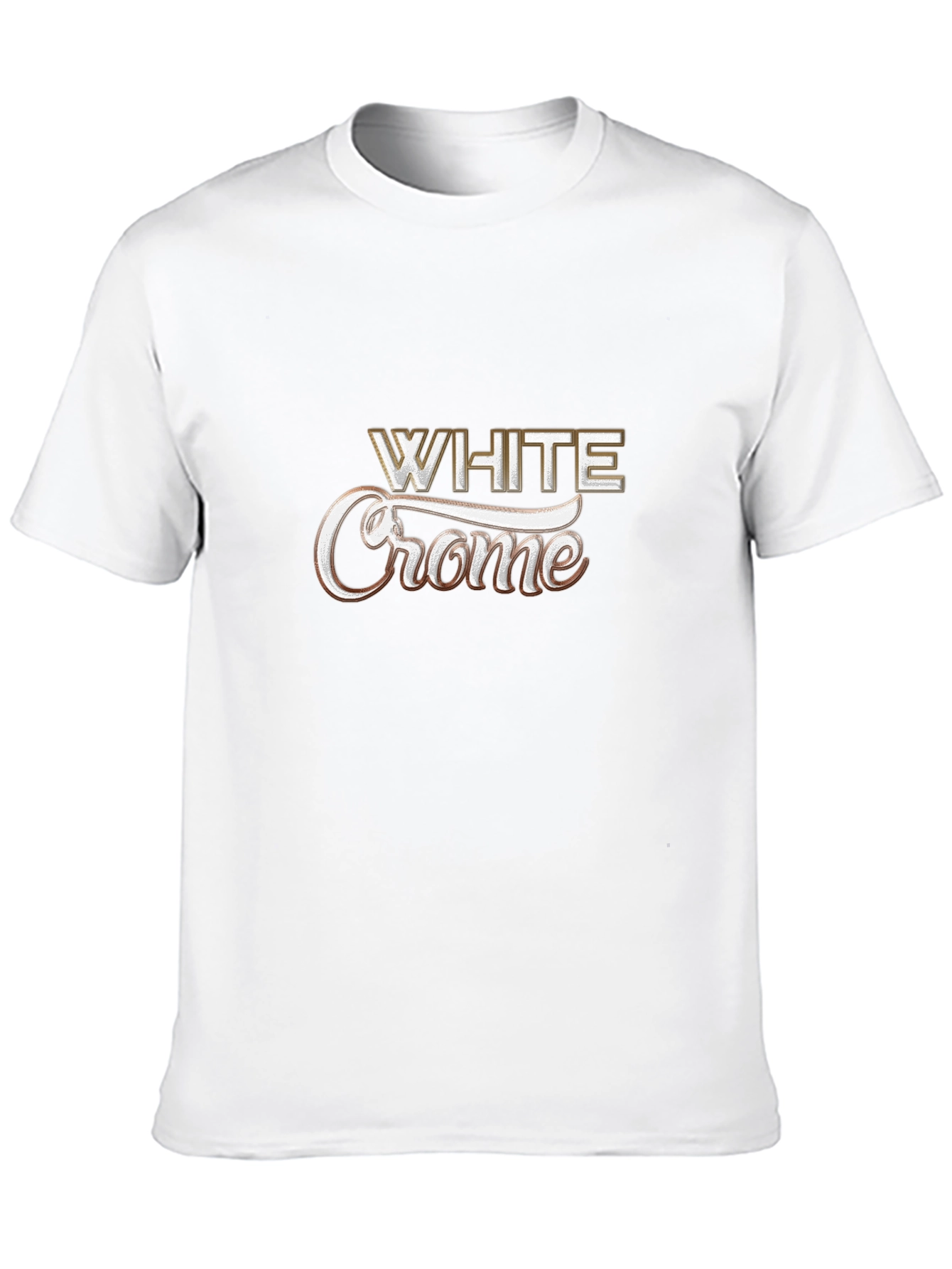 Camiseta Negra White Crome Casual