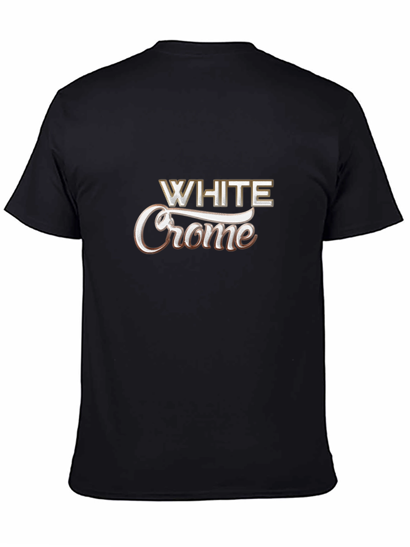 Camiseta Negra White Crome Casual