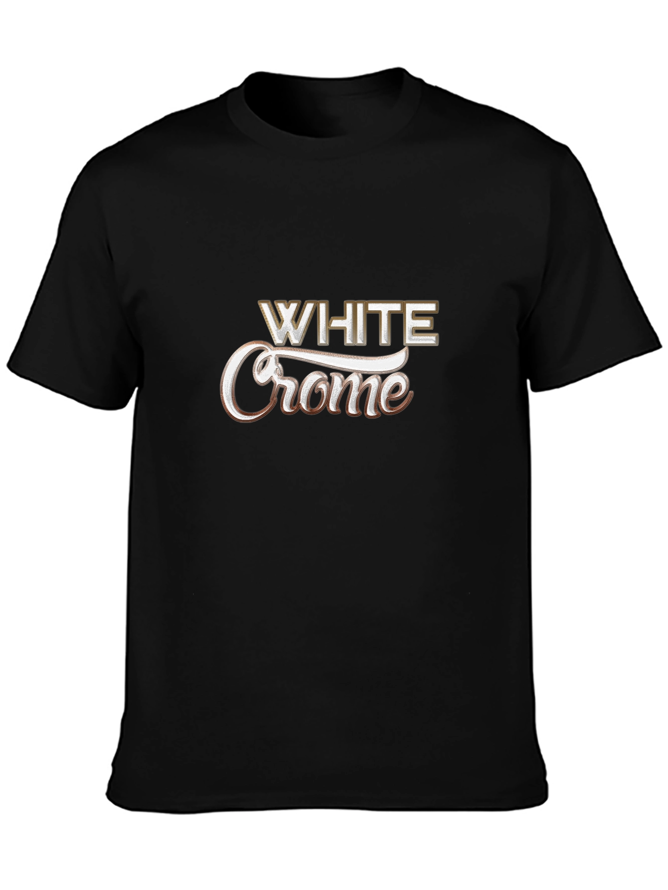 Camiseta Negra White Crome Casual
