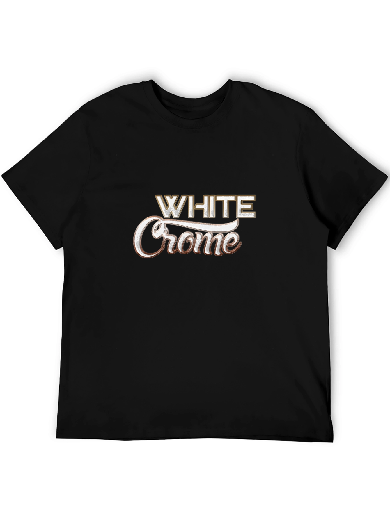 Camiseta Negra White Crome Casual