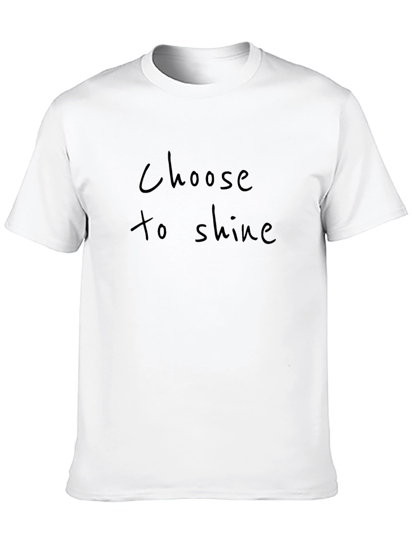 Camiseta Negra Elige Brillar Casual Unisex