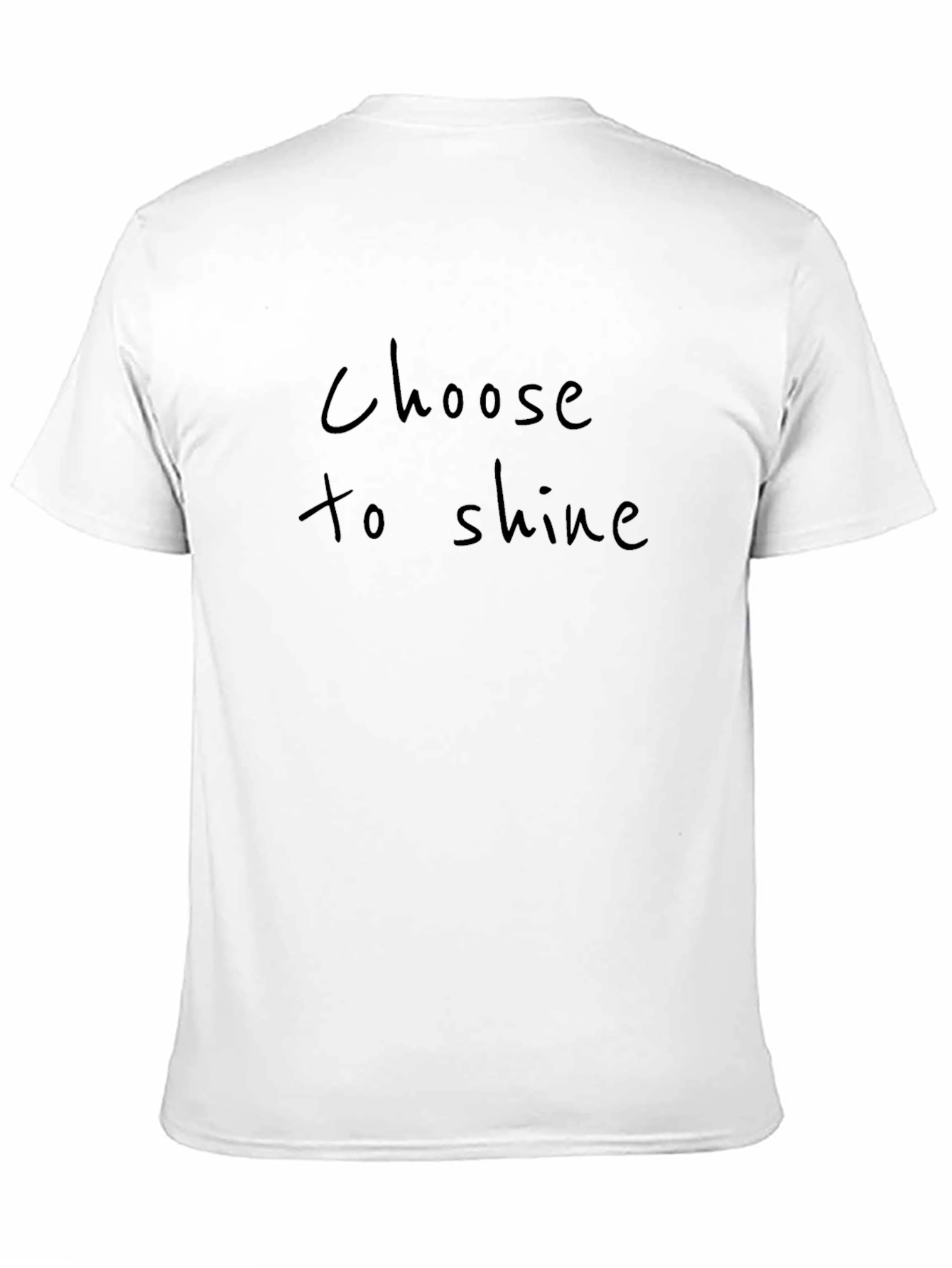 Camiseta Negra Elige Brillar Casual Unisex