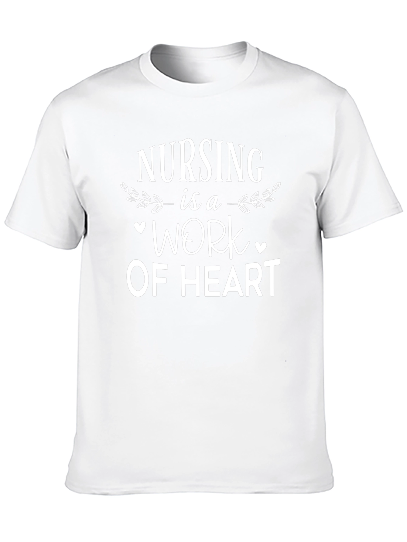 Camiseta Negra Nursing is a Work of Heart