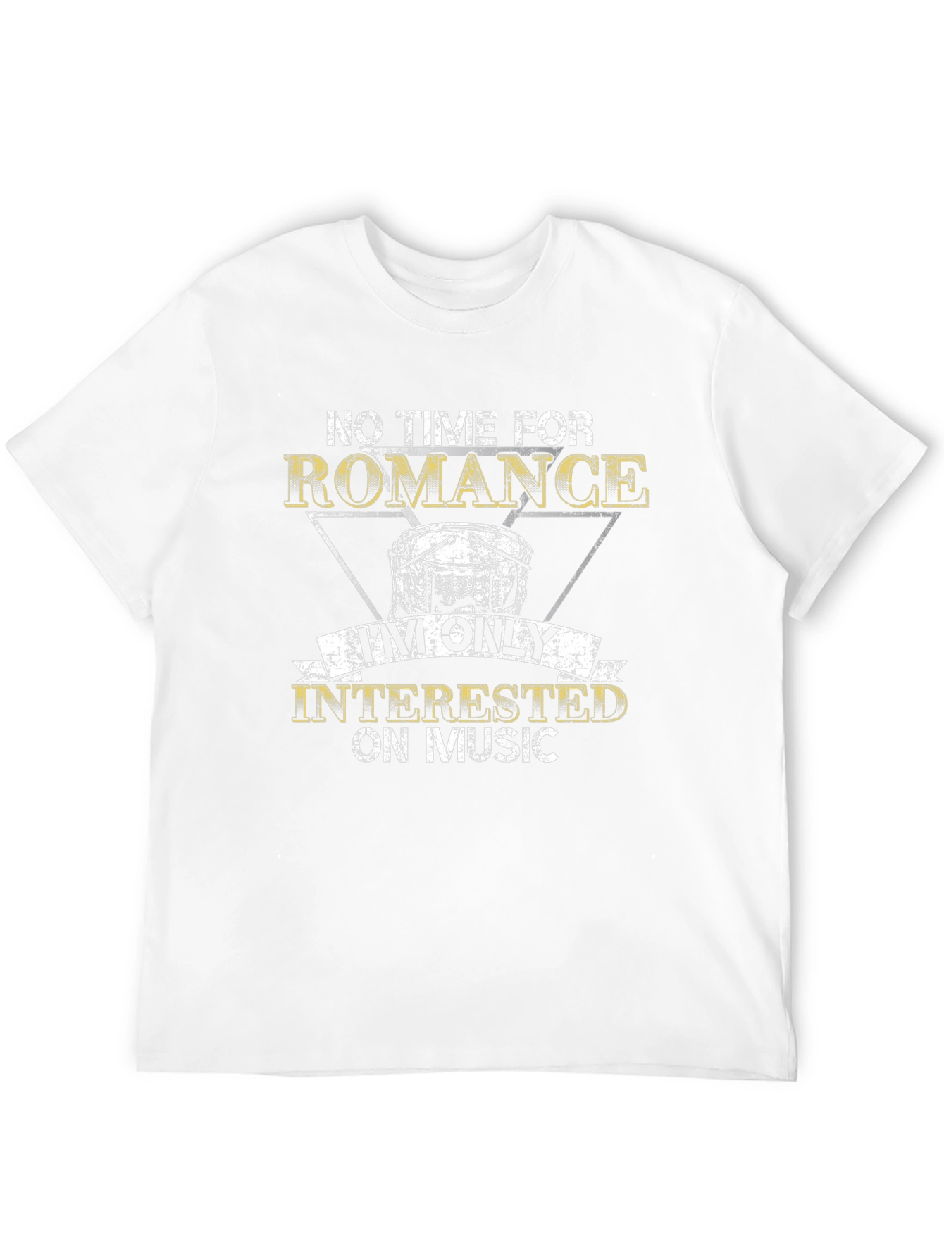 Camiseta Negra Sin Tiempo Para Romance Solo Música