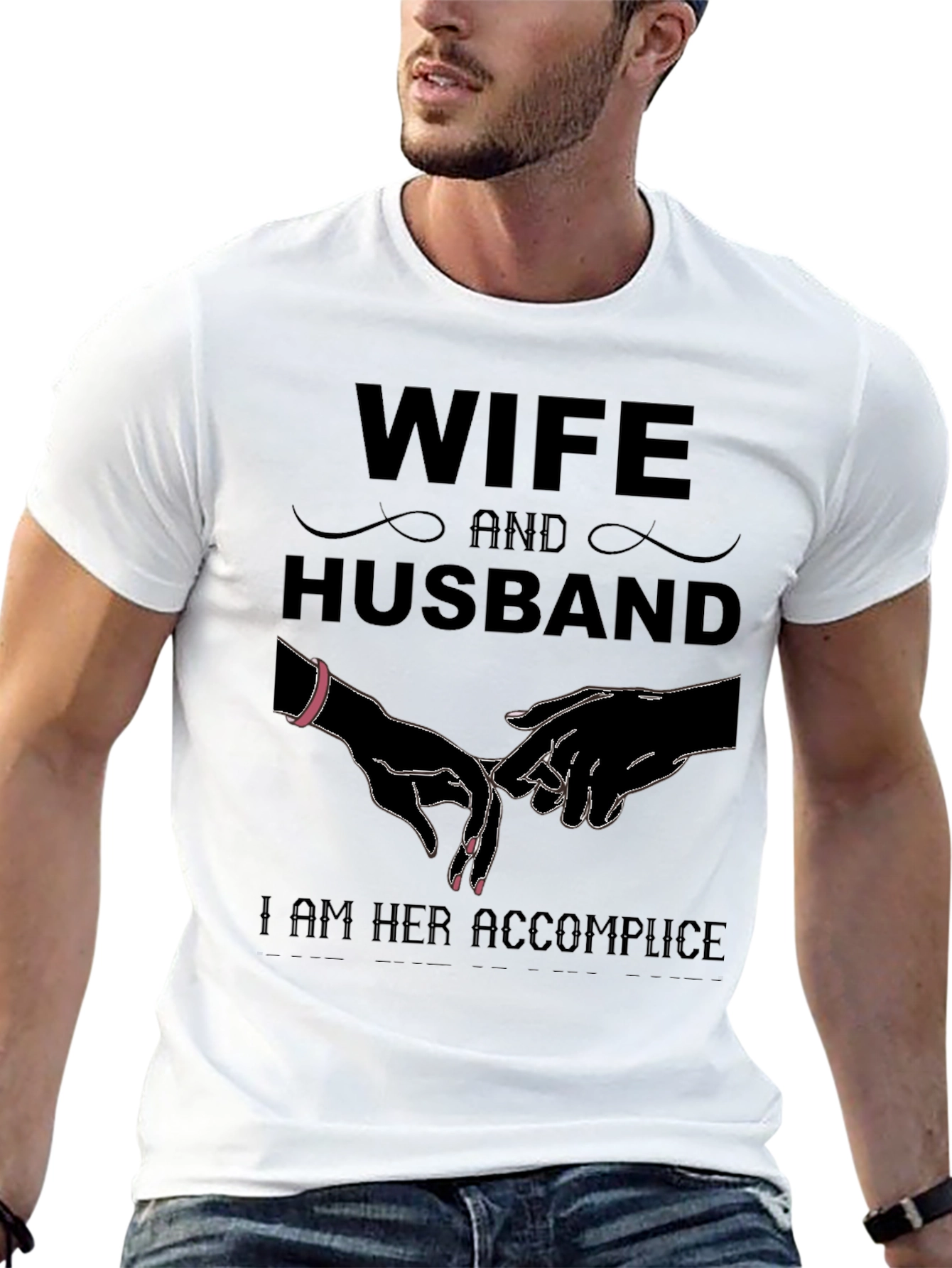 Camiseta Negra Wife and Husband